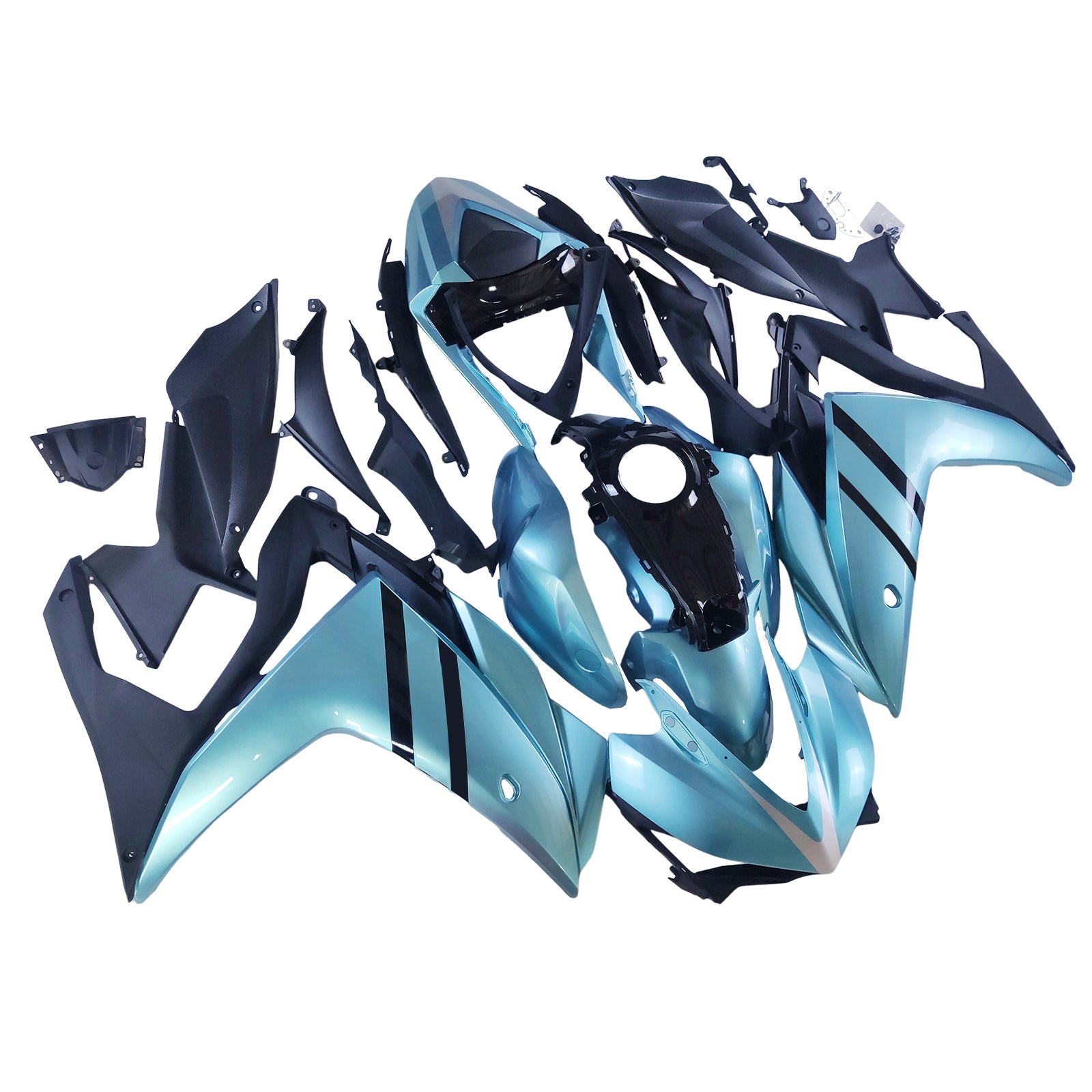 Amotopart Yamaha YZF-R3 2014-2018 R25 2015-2017 Light Blue Fairing Kit