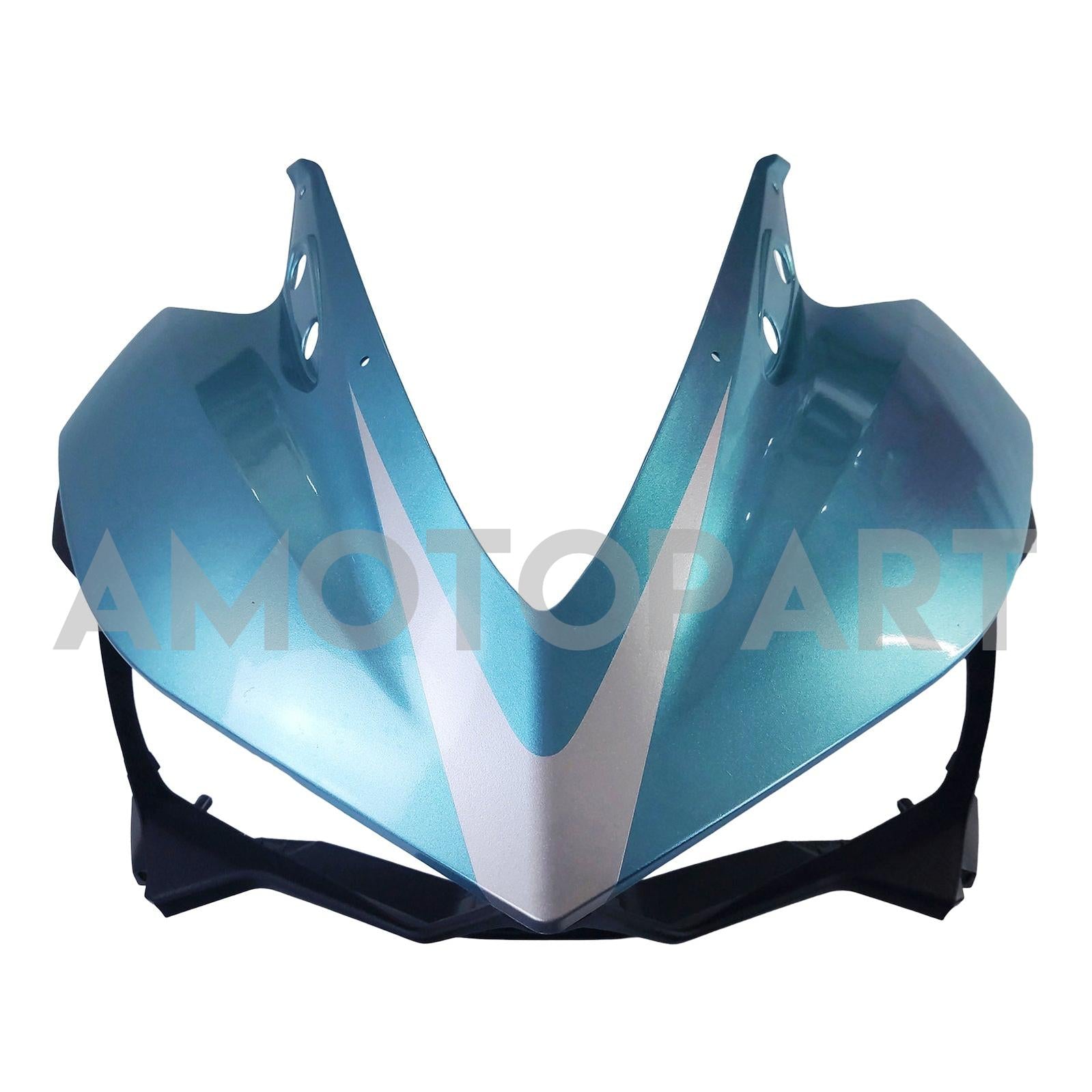 Amotopart Yamaha YZF-R3 2014-2018 R25 2015-2017 Kit de carenagem azul claro