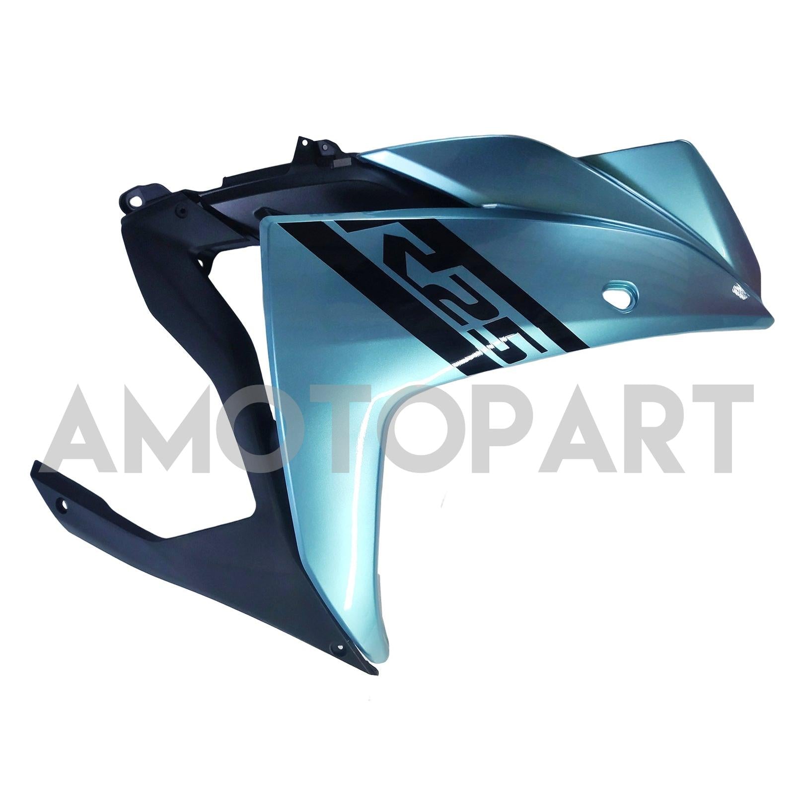 Amotopart Yamaha YZF-R3 2014-2018 R25 2015-2017 Kit de carenagem azul claro