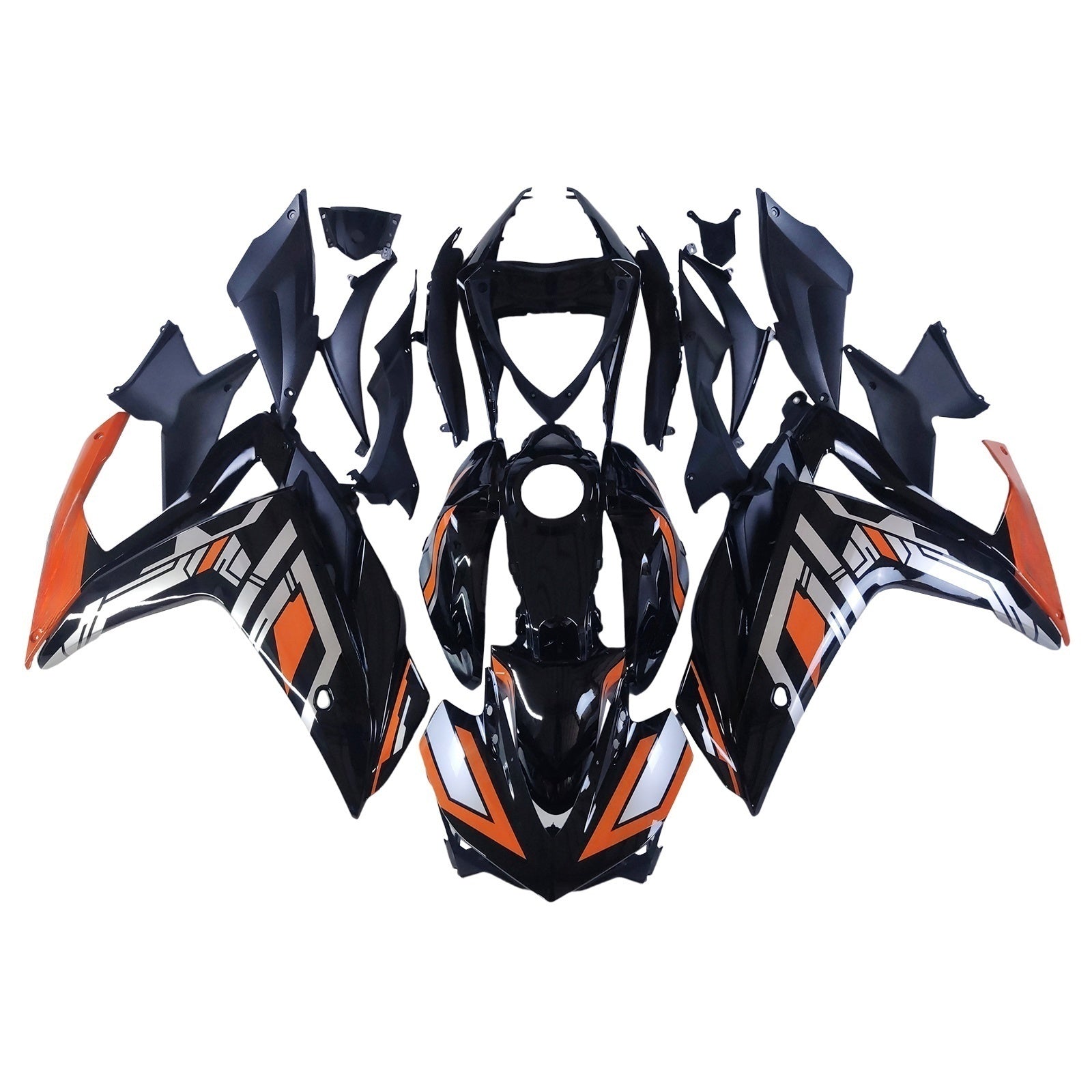 Amotopart YZF-R3 2014-2018 R25 2015-2017 Yamaha Black&Orange Fairing Kit