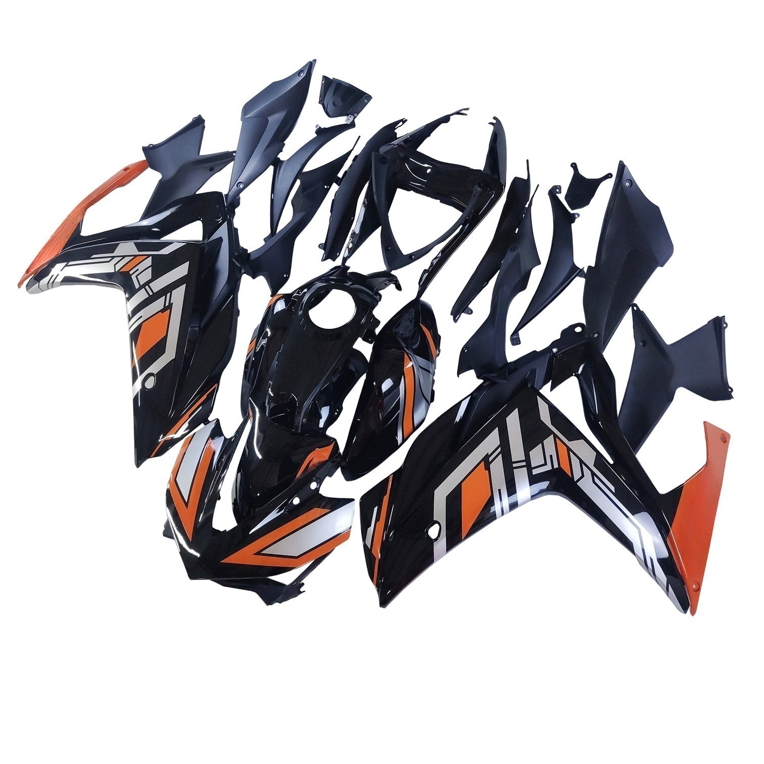 Amotopart YZF-R3 2014-2018 R25 2015-2017 Yamaha Black&Orange Fairing Kit