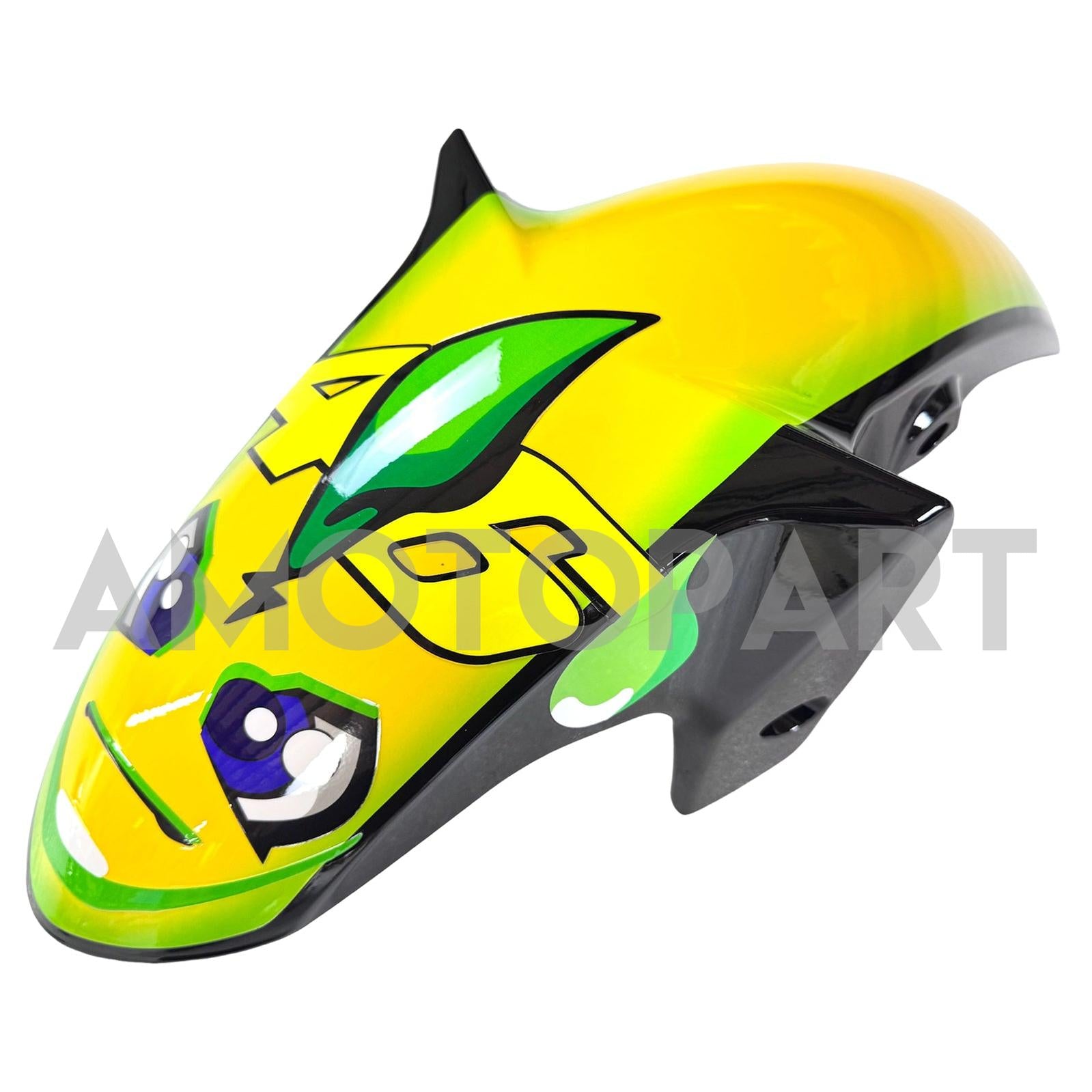 Amotopart YZF-R3 2014-2018 R25 2015-2017 ヤマハ ブルー&イエロー シャークティース フェアリングキット