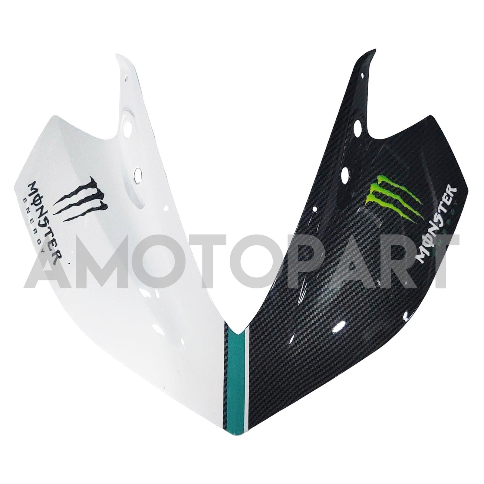 AMOTOPART YZF-R3 2014-2018 R25 2015-2017 Kit de carenagem de fibra de carbono Yamaha Blue & Black