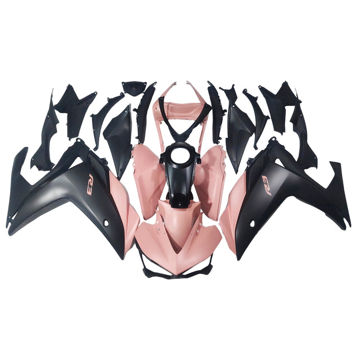 Amotopart YZF-R3 2014-2018 R25 2015-2017 Yamaha Matte Pink&Black Fairing Kit
