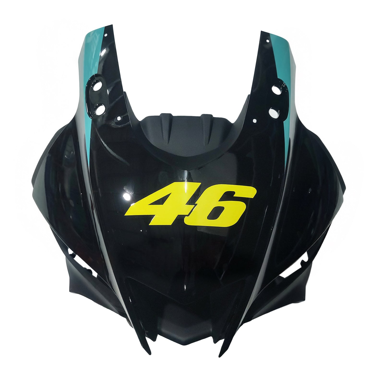 Amotopart Yamaha 2019–2021 YZF R3/YZF R25 Schwarz Blau Verkleidungsset