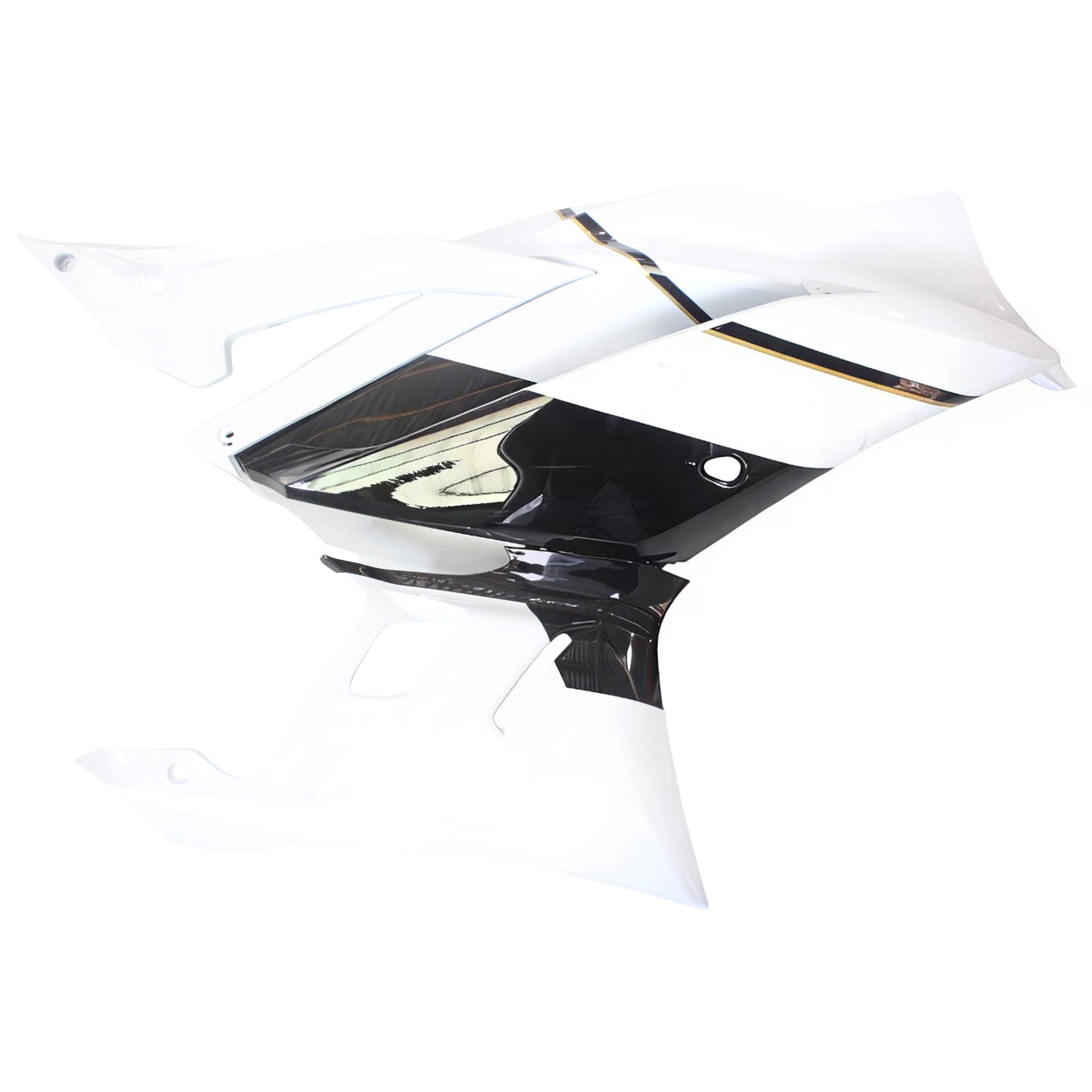 Amotopart Yamaha 2019-2021 YZF R3/YZF R25 Black White Fairing Kit