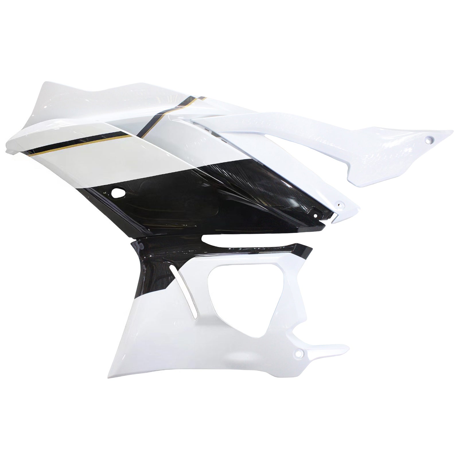 Amotopart Yamaha 2019-2021 YZF R3/YZF R25 Black White Fairing Kit