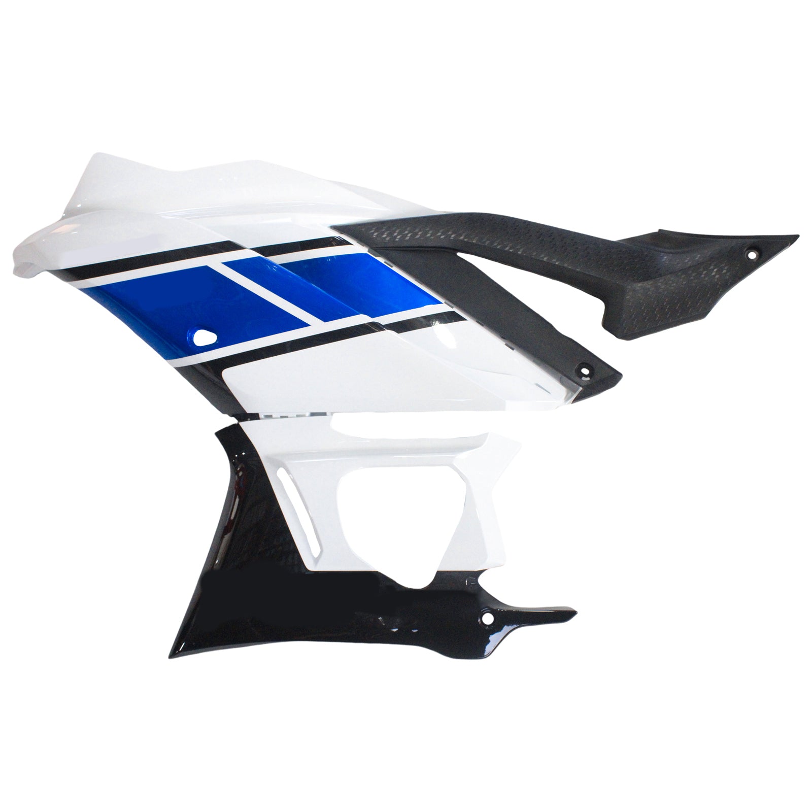 Amotopart ヤマハ 2019-2021 YZF R3/YZF R25 ブルー&ホワイト Style3 フェアリングキット