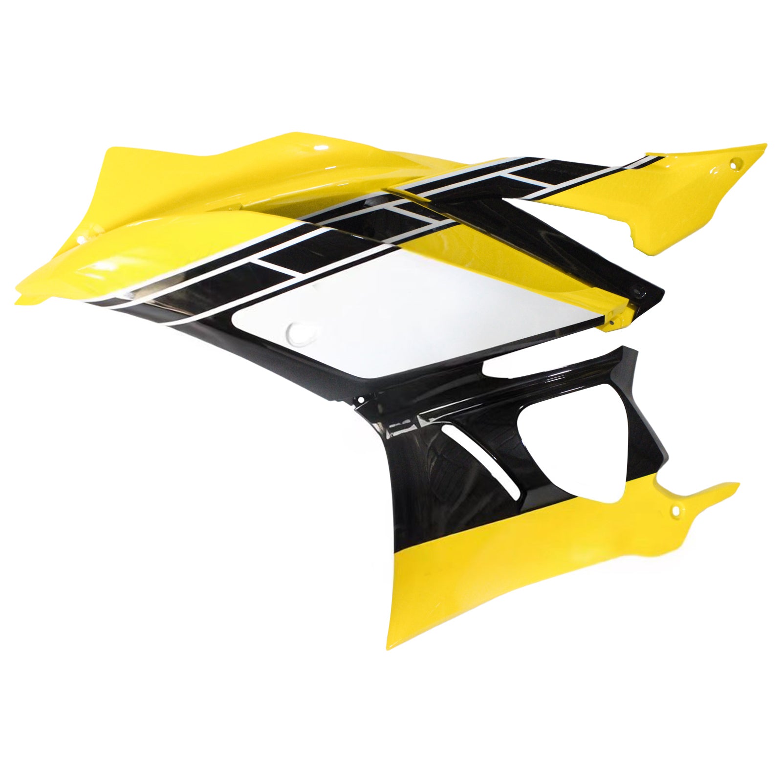 Amotopart Yamaha 2019-2021 YZF R3/YZF R25 Kit de carenado amarillo negro blanco