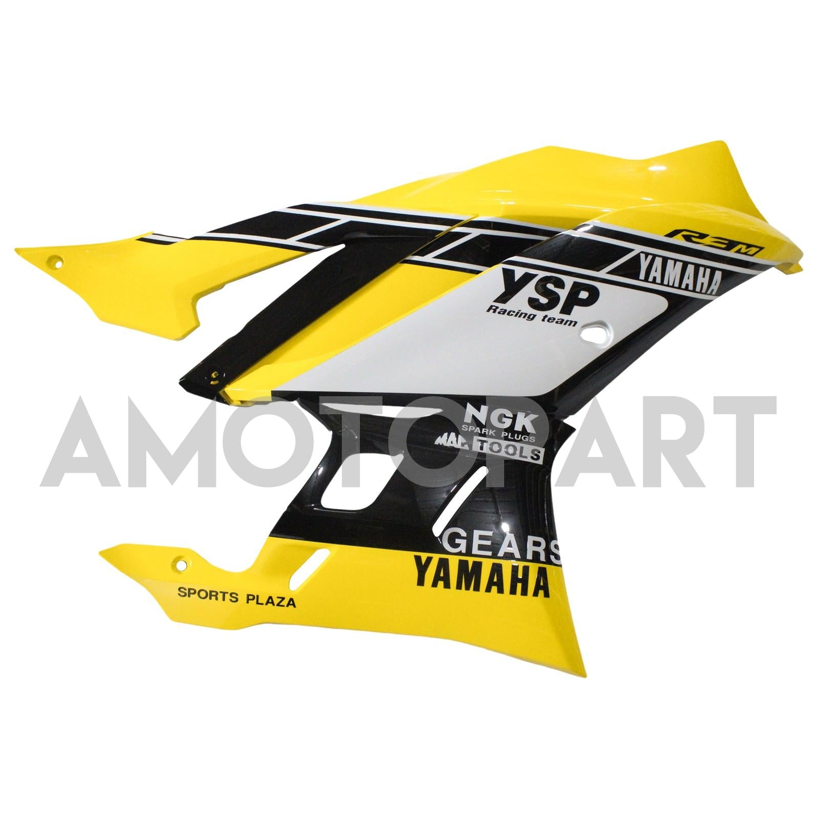 Amotopart Yamaha 2019-2021 YZF R3/YZF R25 Yellow Black White Fairing Kit