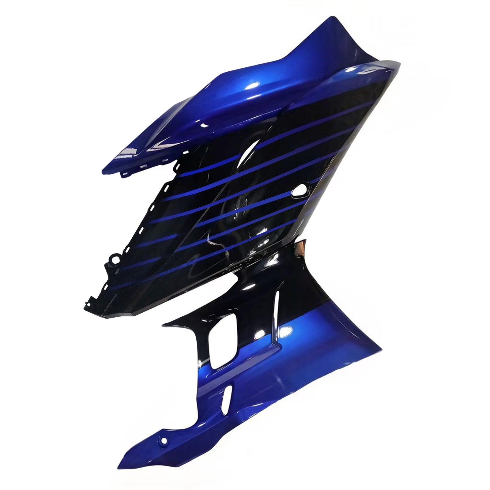 Amotopart Yamaha 2019–2021 YZF R3/YZF R25 Schwarz&Blue Monster Style6 Verkleidungssatz