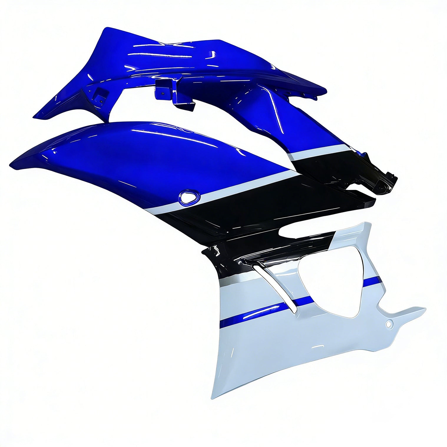 Amotopart Yamaha 2019-2021 YZF R3/YZF R25 Black & Blue Style3 Failing Kit