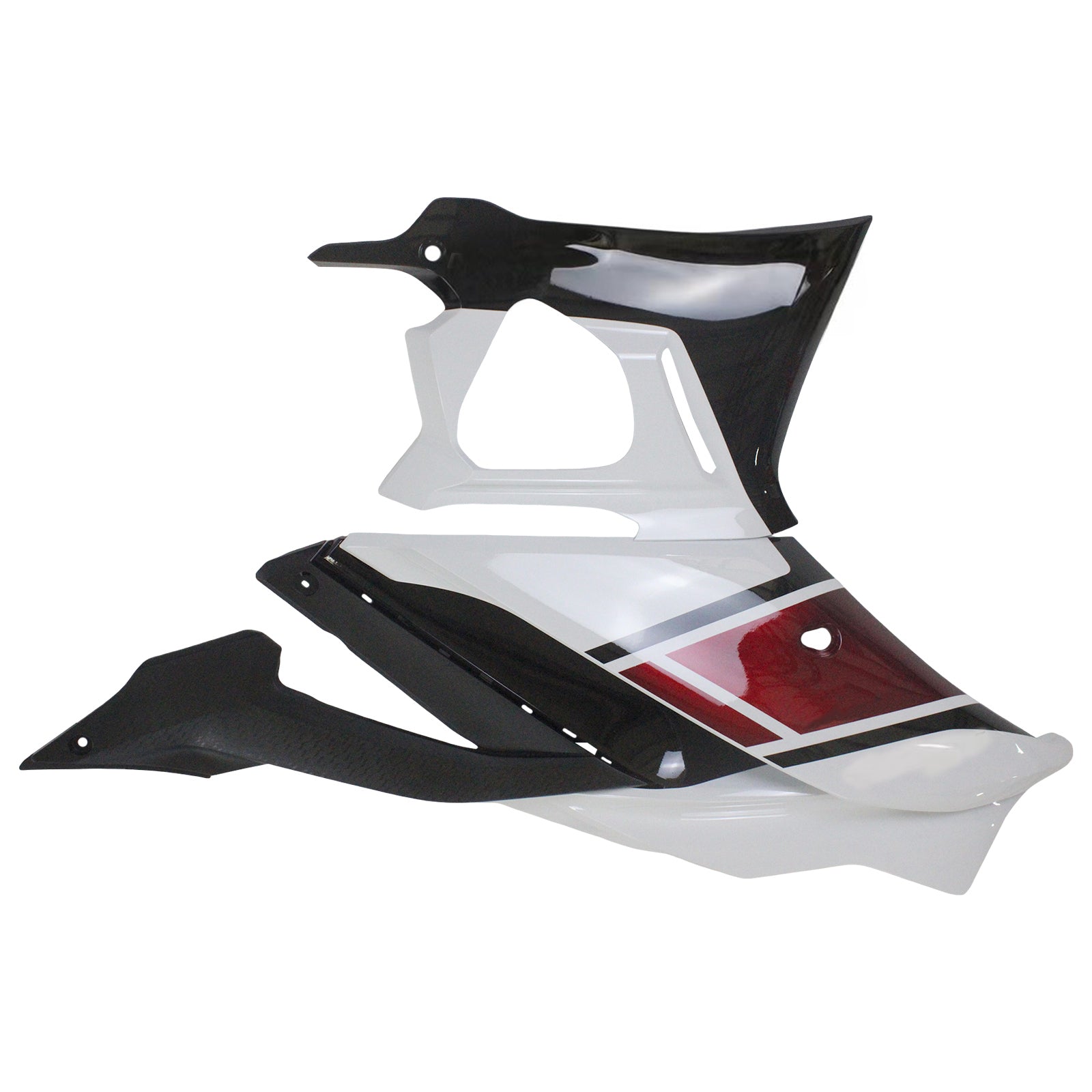 Amotopart Yamaha 2019-2021 YZF R3/YZF R25 Red Black White Fairing Kit
