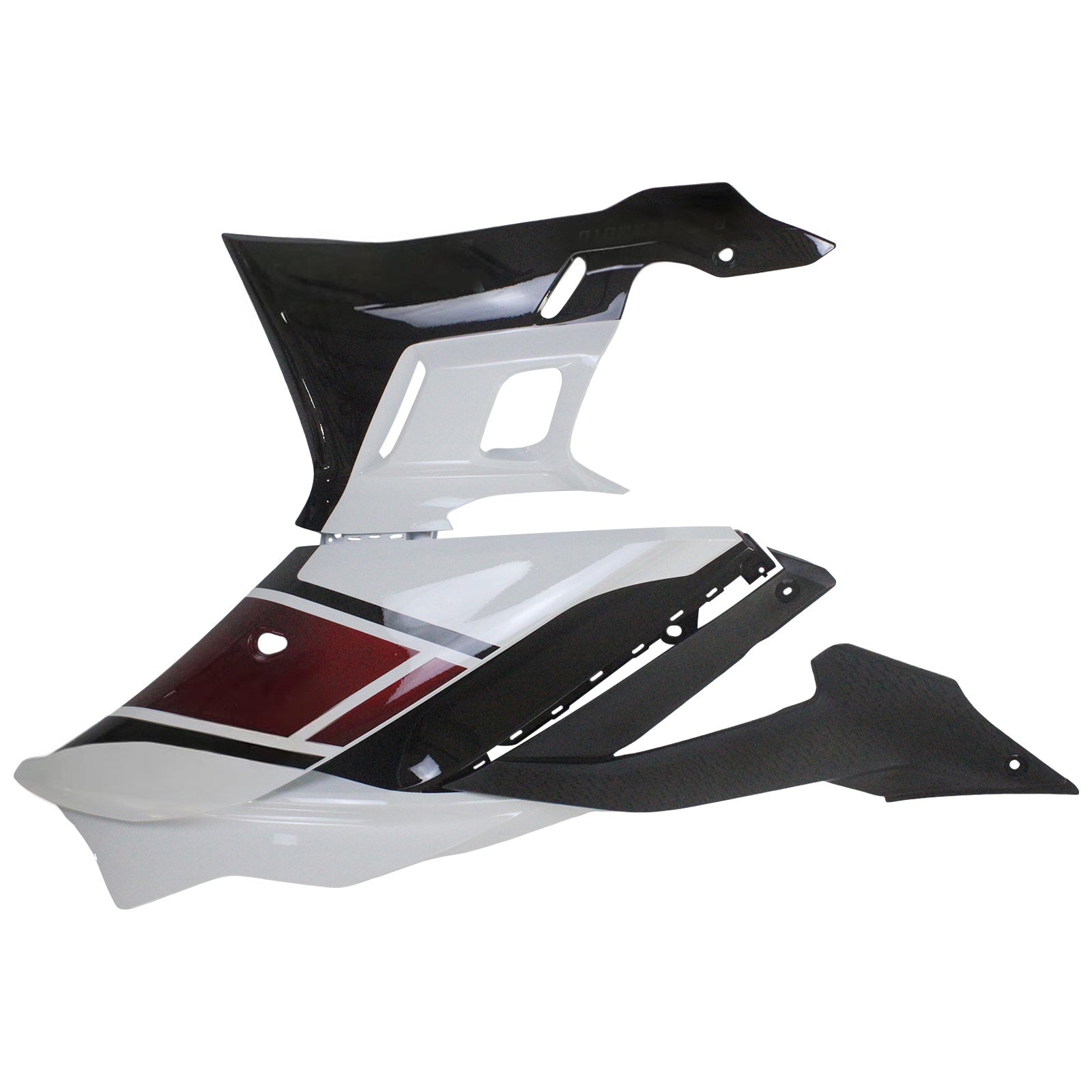 Amotopart Yamaha 2019-2021 YZF R3/YZF R25 Red Black White Fairing Kit