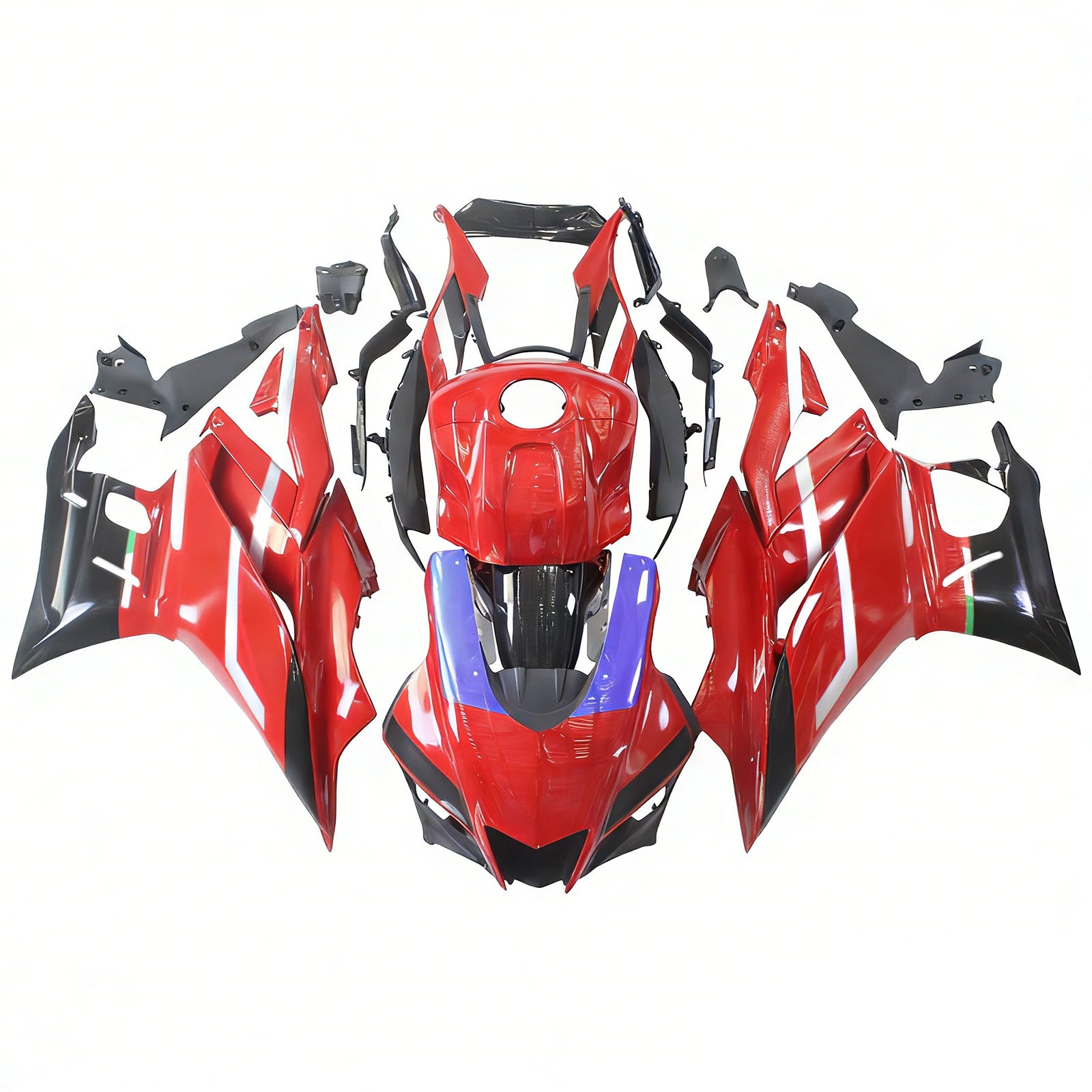 Amotopart Yamaha 2019-2021 YZF R3/YZF R25 Red&Black Style1 Fairing Kit