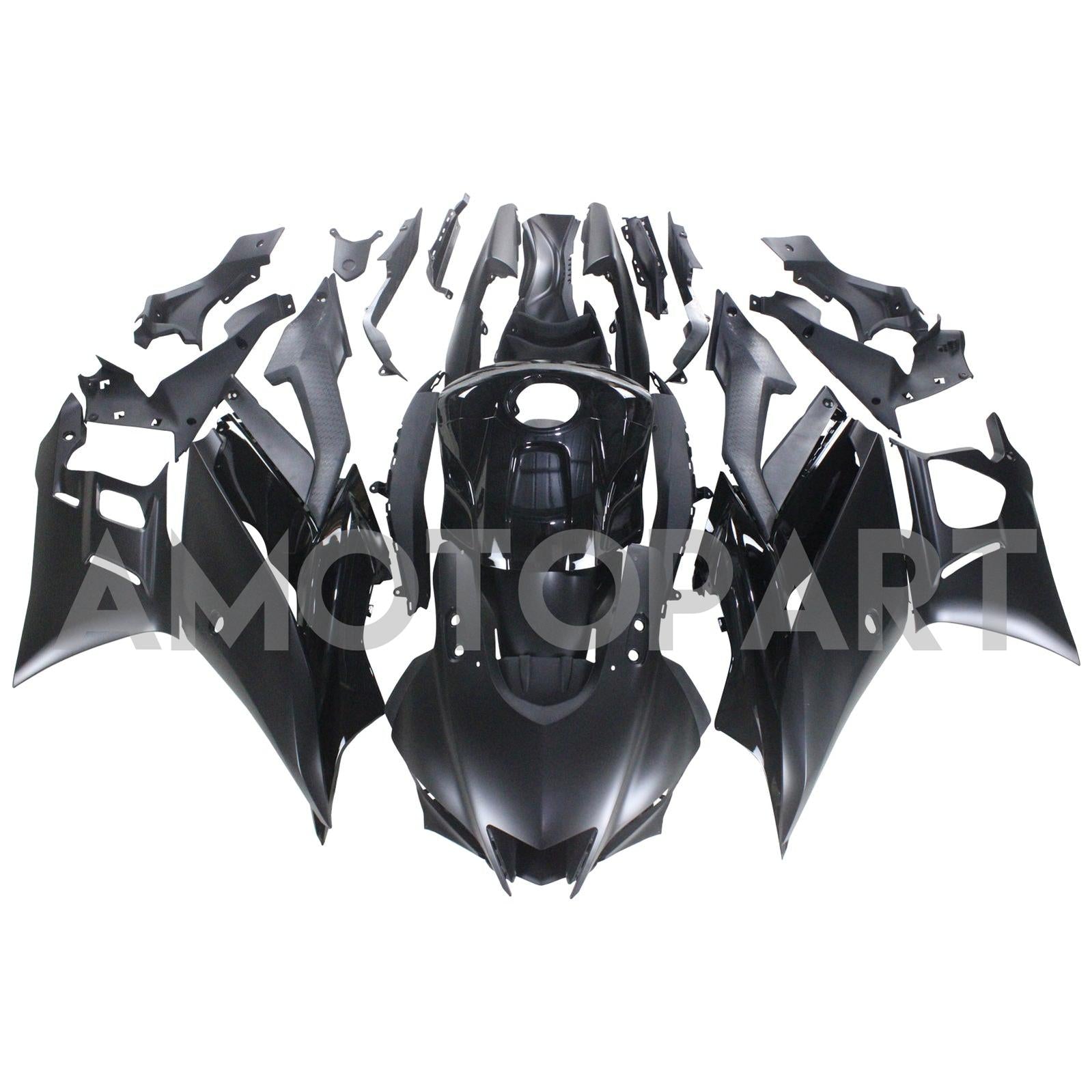 Amotopart Yamaha 2019-2021 YZF R3/YZF R25 Black Style1 Fairing Kit