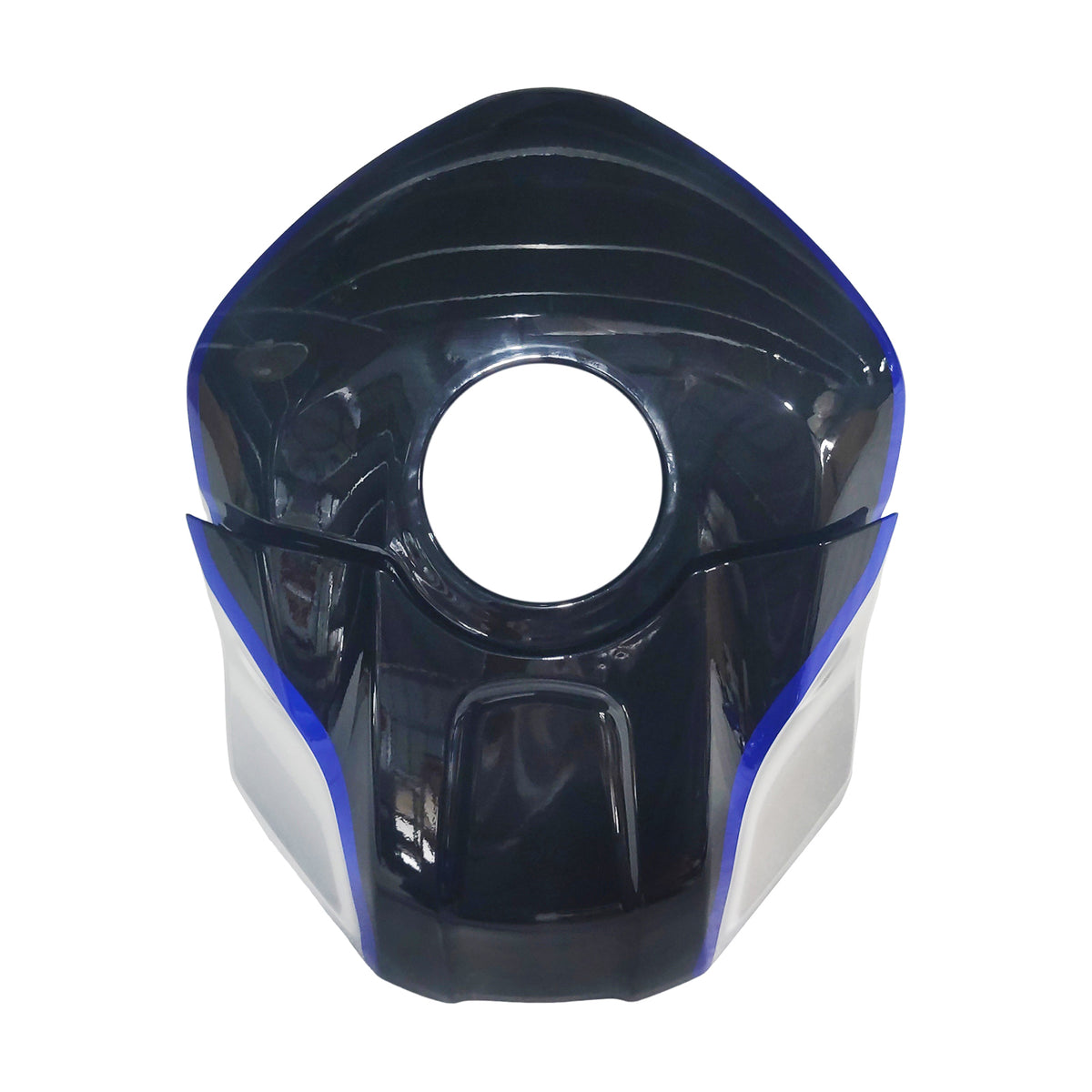 Amotopart ヤマハ 2019-2021 YZF R3/YZF R25 ブルー&Sシルバーカーボンファイバーフェアリングキット