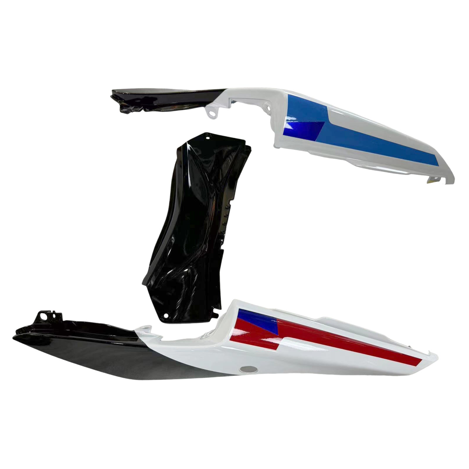 Amotopart Yamaha 2019–2021 YZF R3/YZF R25 Rot&Blue Style2 Verkleidungssatz