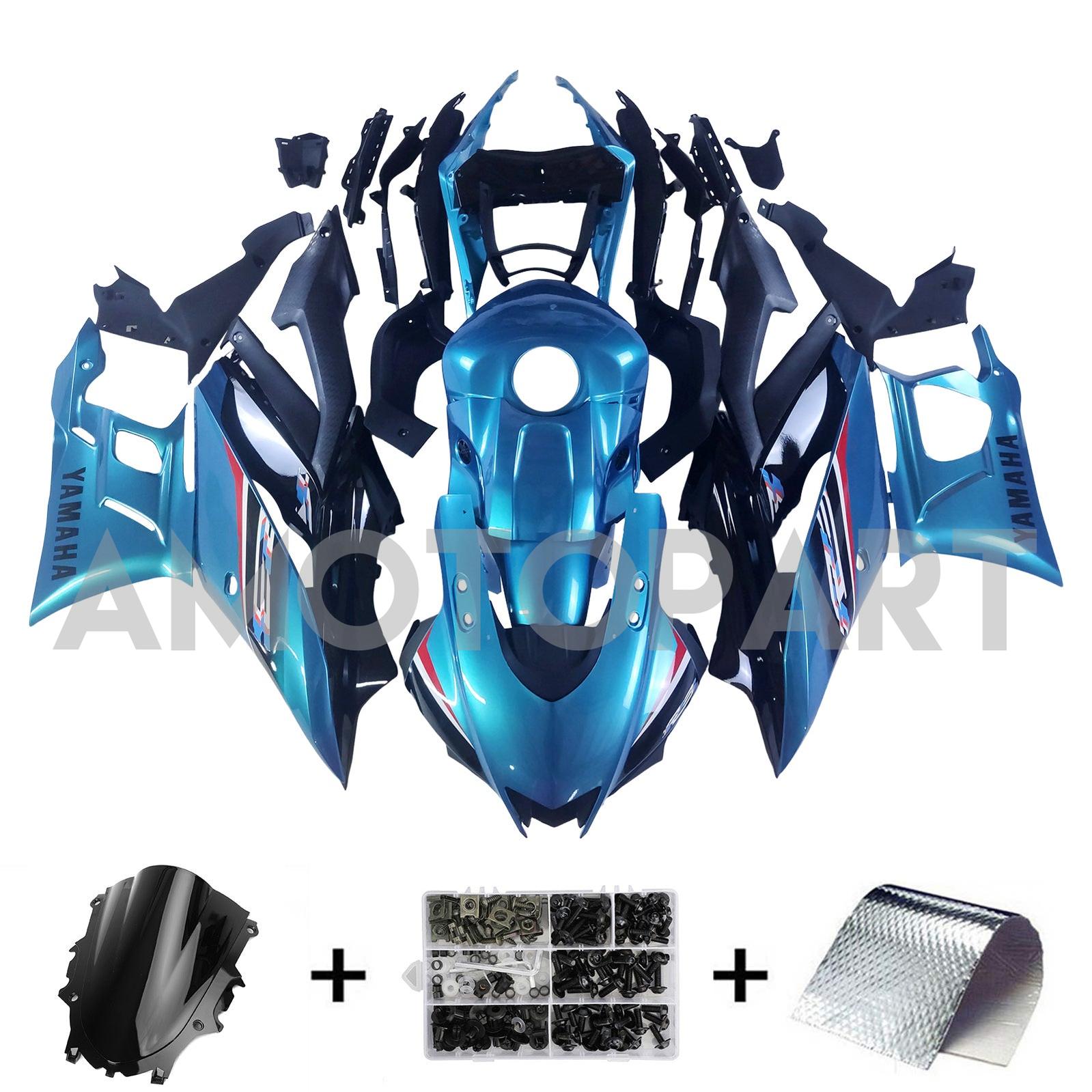 AMOTOPT 2019-2021 YAMAHA YZF-R3 R25 BLACK BLUEM Faiting Kit