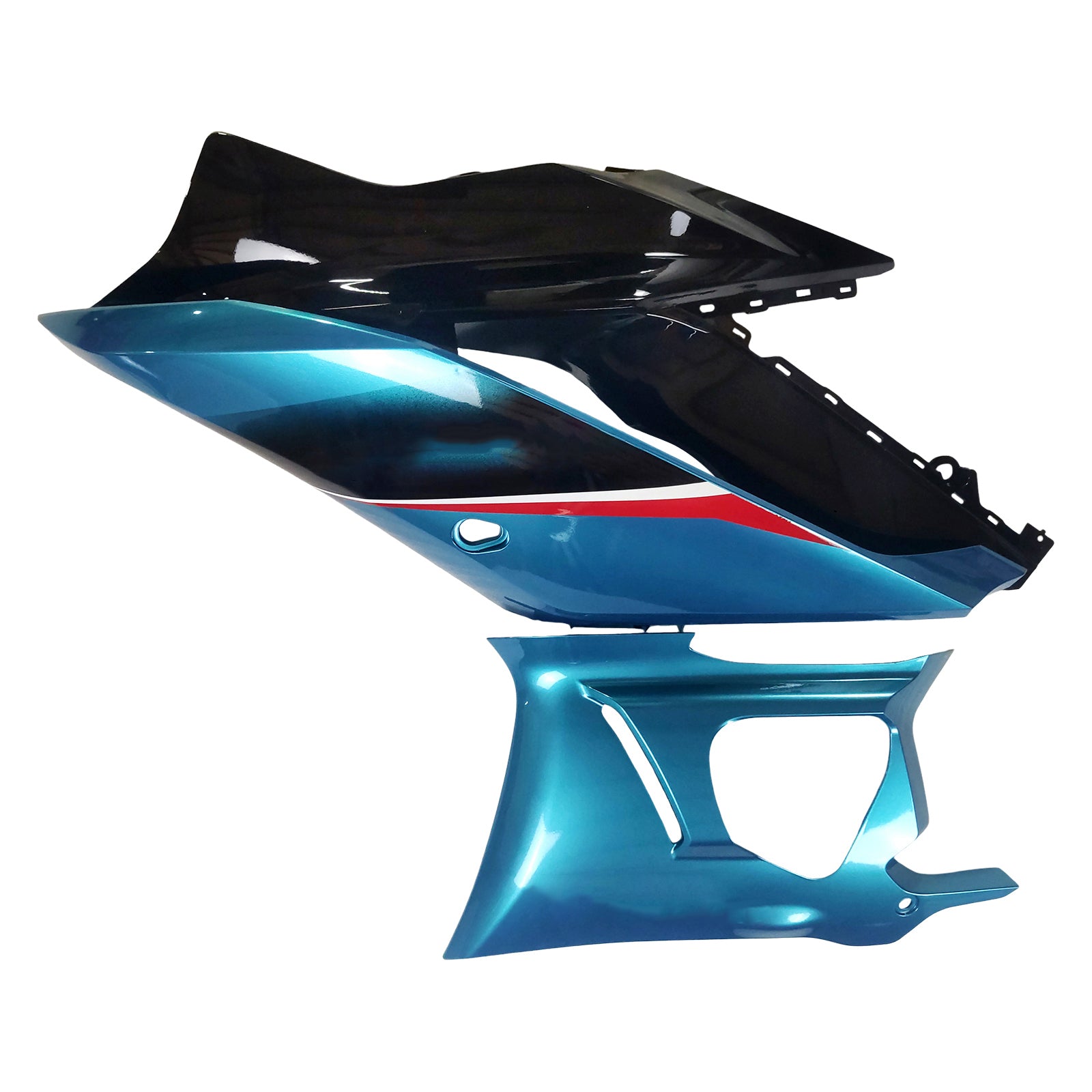 Amotopart 2019-2021 Yamaha YZF-R3 R25 Black Blue Fairing Kit