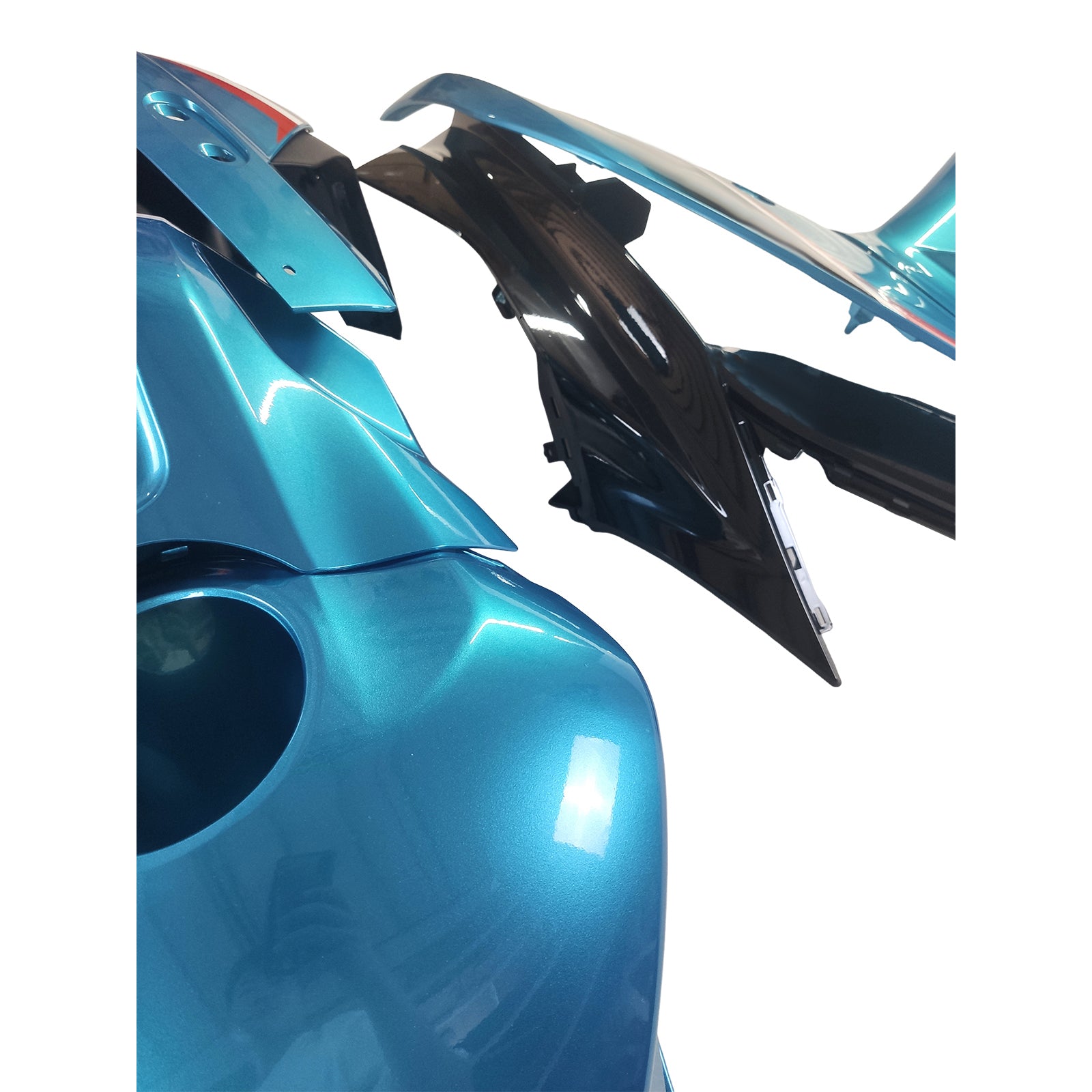 Amotopart 2019-2021 Yamaha YZF-R3 R25 Black Blue Fairing Kit