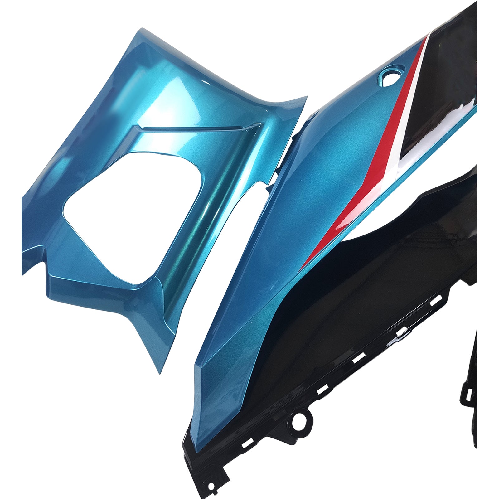 Amotopart 2019-2021 Yamaha YZF-R3 R25 Black Blue Fairing Kit