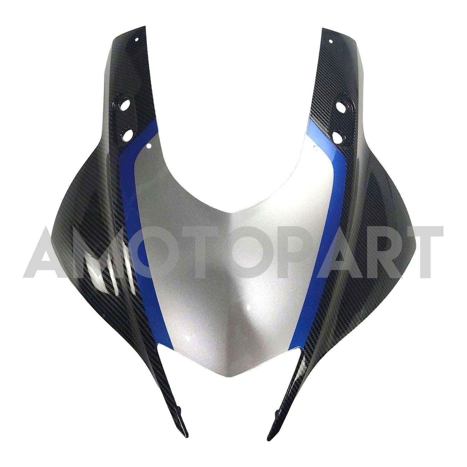 Amotopart 2019-2021 Yamaha YZF-R3 R25 Carbon Fiber Black Silver Fairing Kit