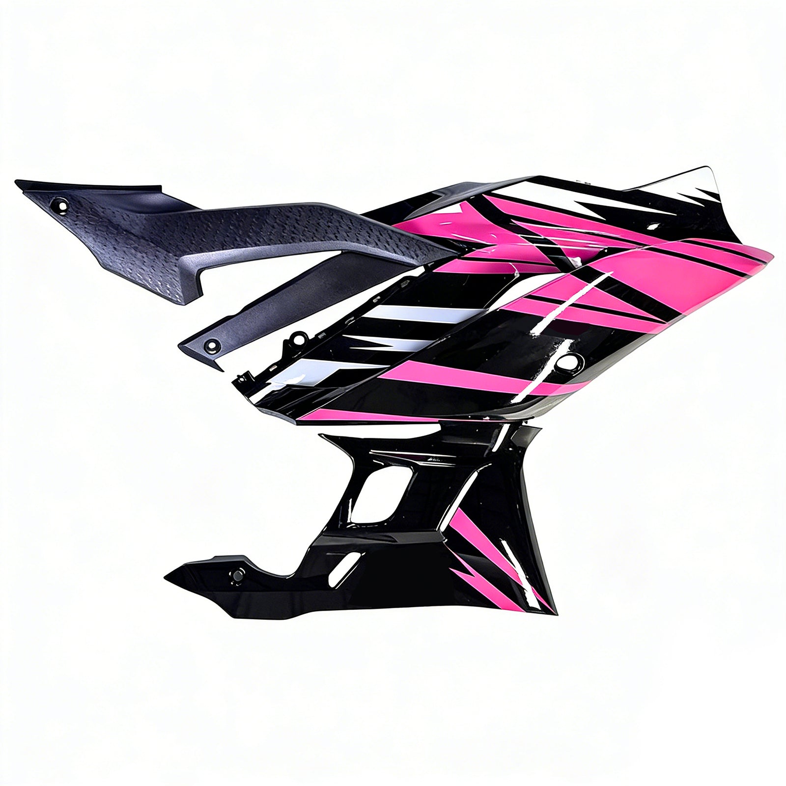 Amotopart 2019-2021 Yamaha YZF-R3 R25 Black Pink Fairing Kit