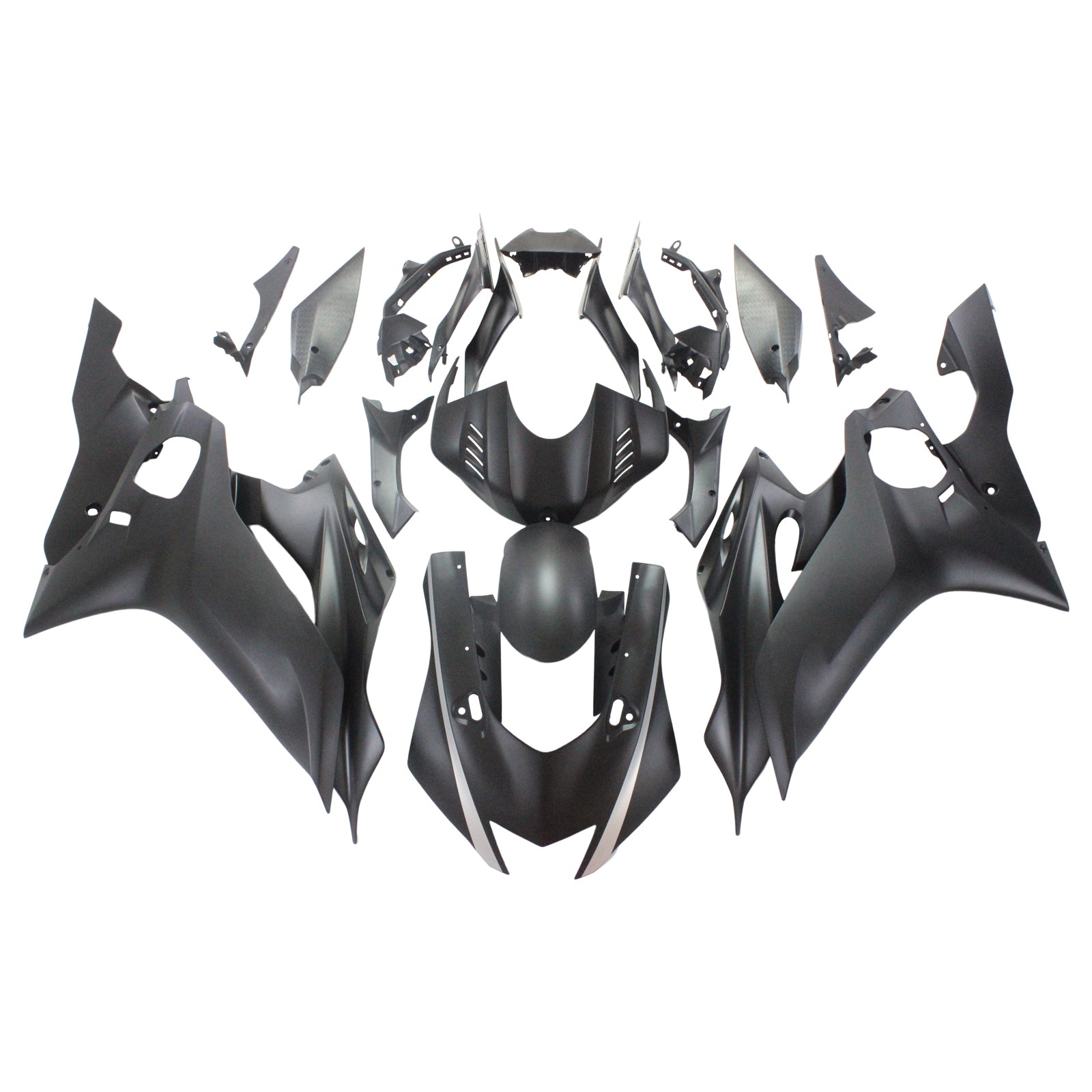 Amotopart Yamaha 2017-2023 YZF 600 R6 Black Fairing Kit