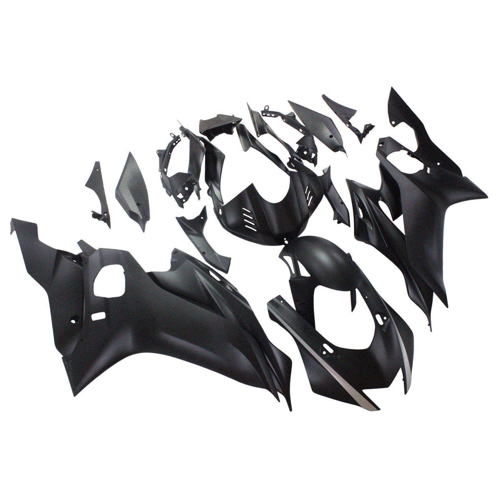 Amotopart Yamaha 2017-2023 YZF 600 R6 Black Fairing Kit