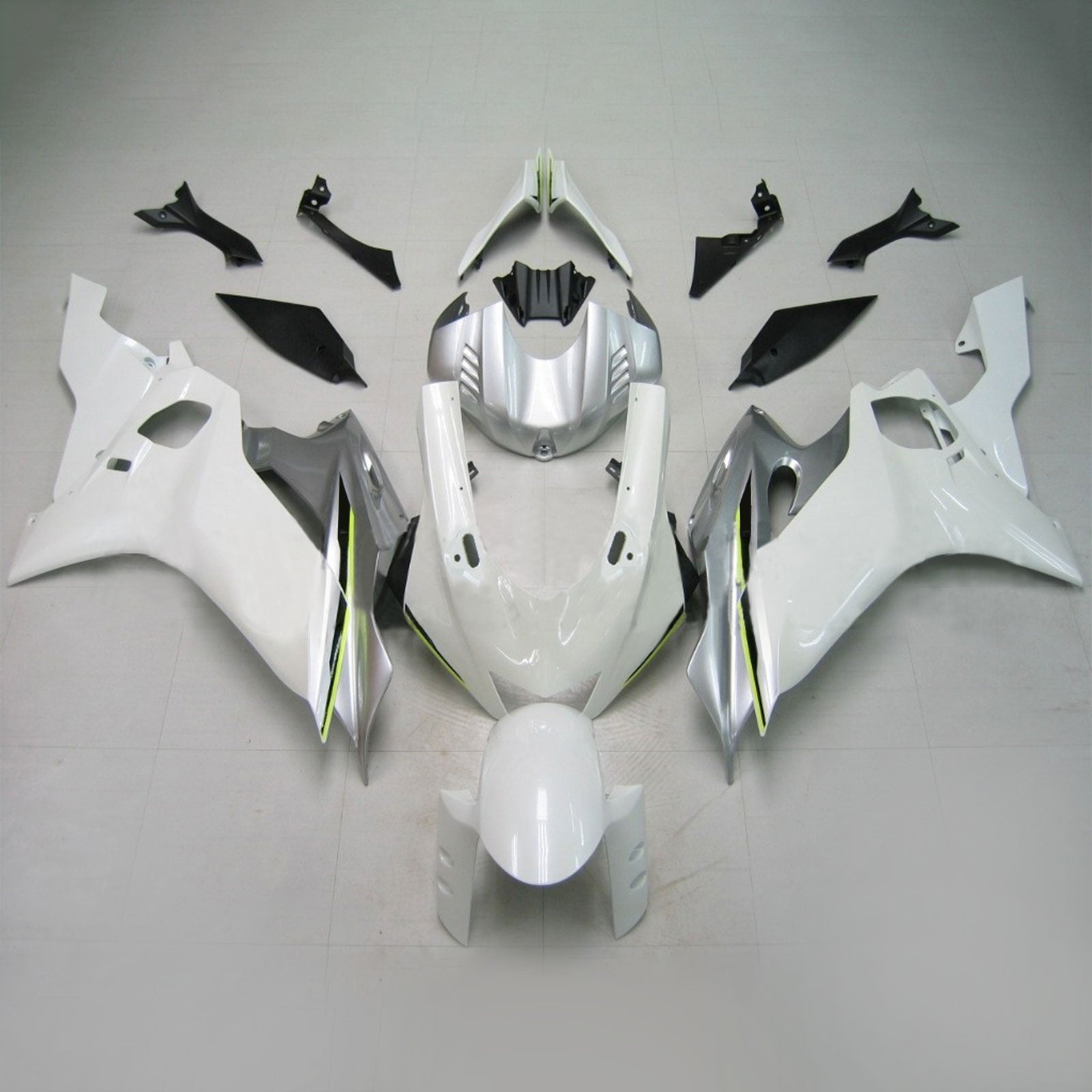 Amotopart Yamaha 2017-2023 YZF 600 R6 White Fairing Kit