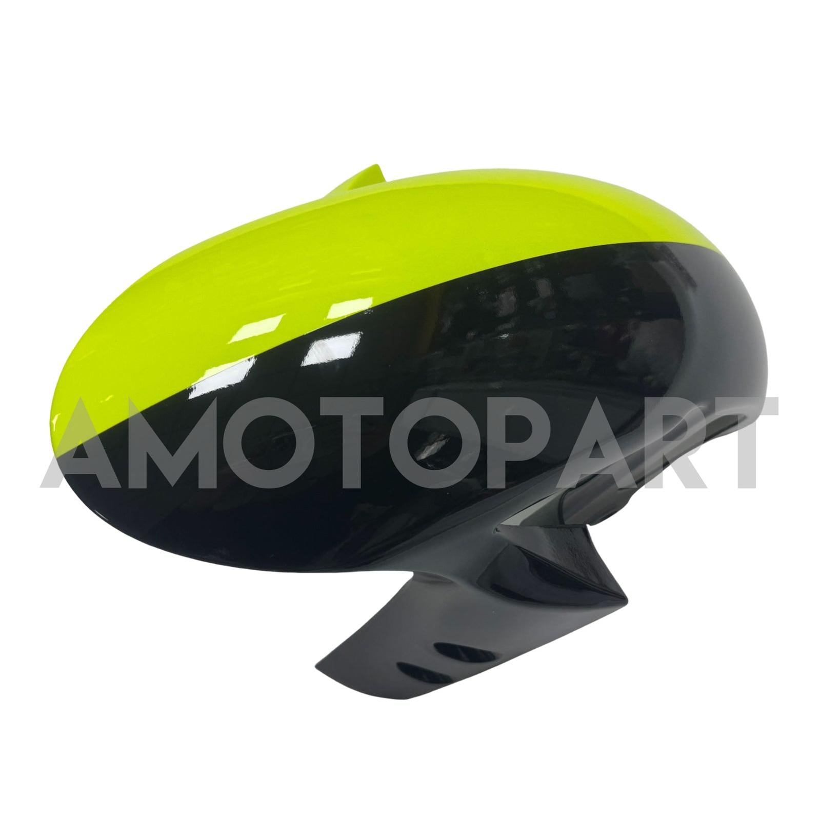 Kit carena Amotopart Yamaha YZF-R6 2017-2023 nero e giallo neon