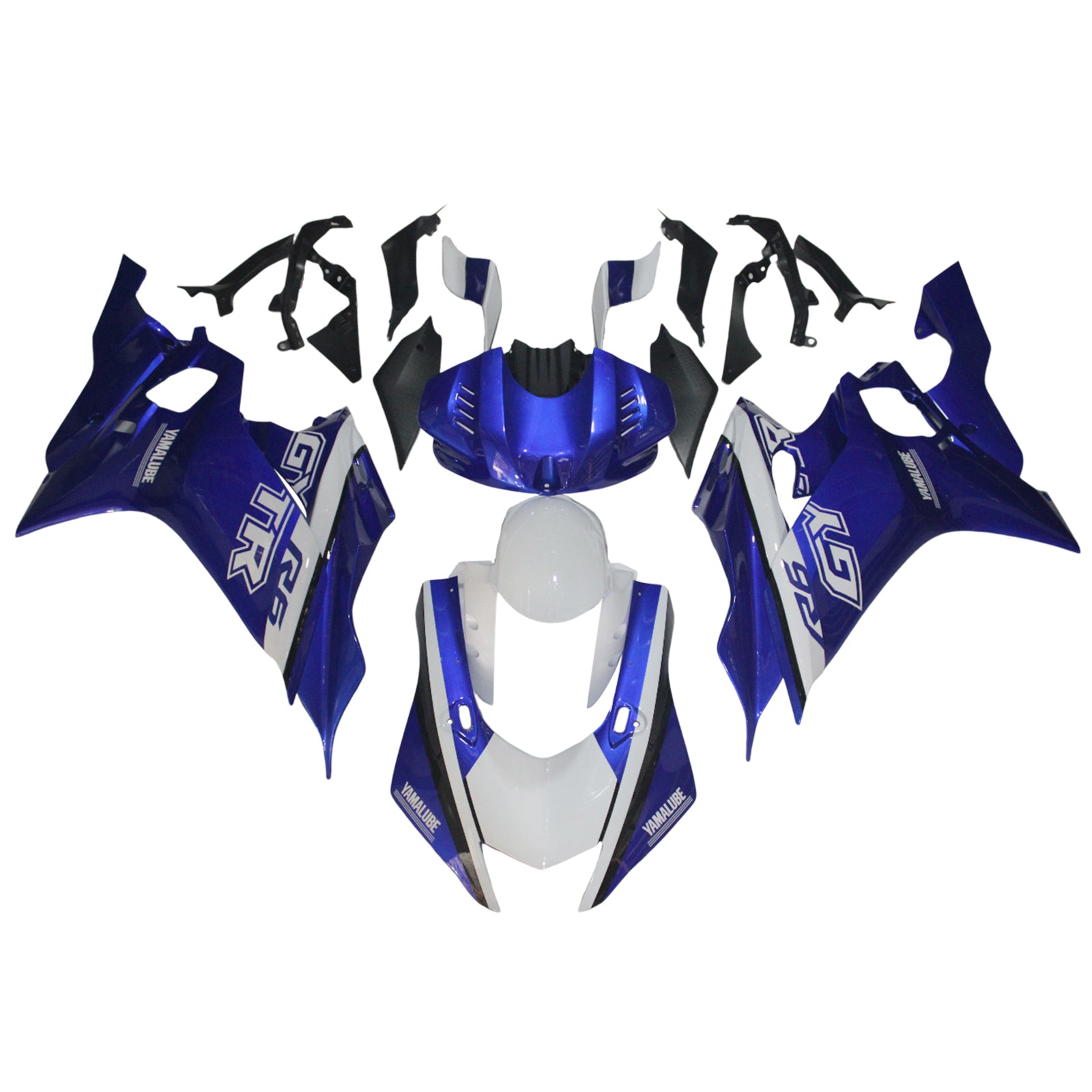 Amotopart ヤマハ YZF-R6 2017-2023 ブルー Style6 フェアリングキット