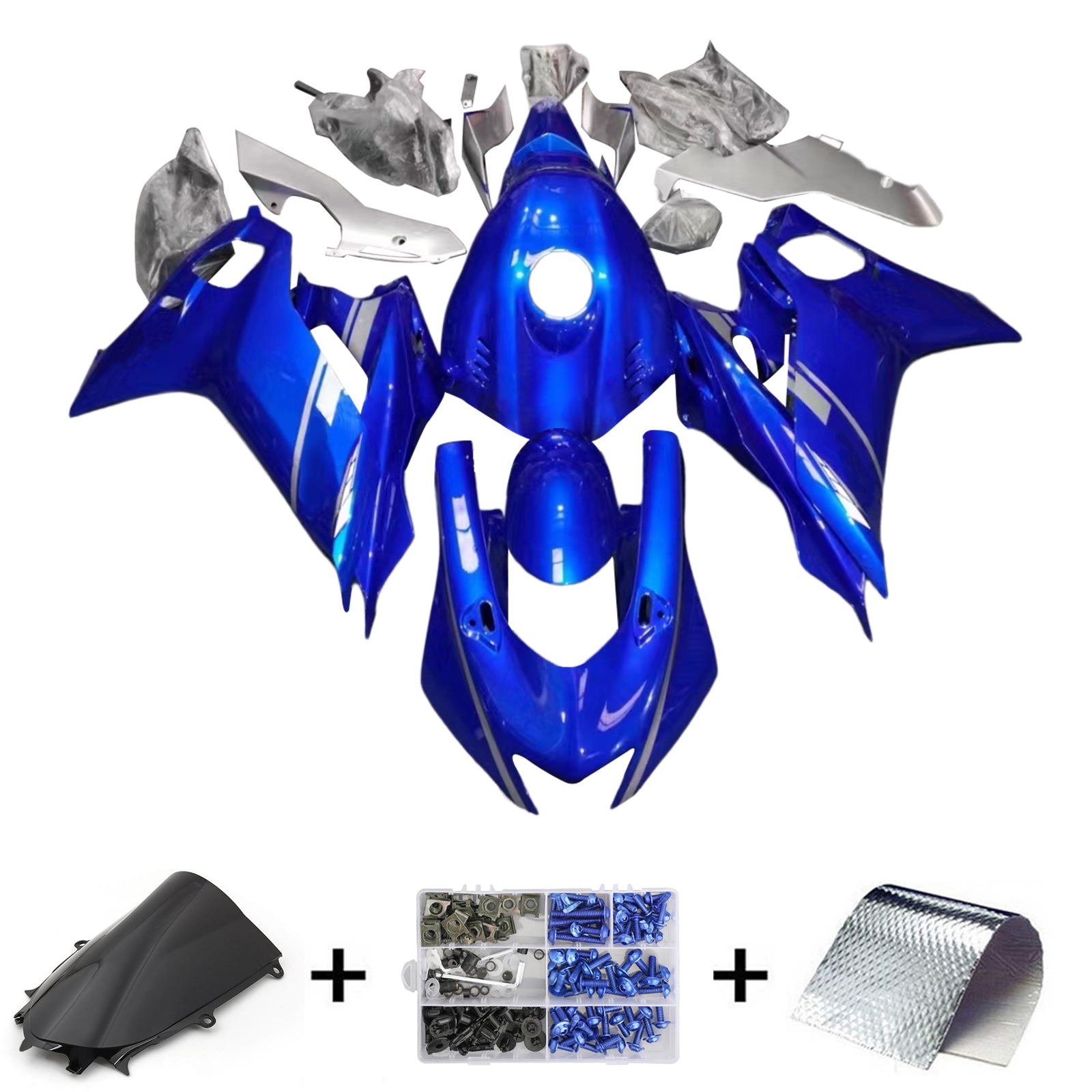 Amotopart Yamaha YZF-R6 2017-2023 Blue Style8 Failing Kit