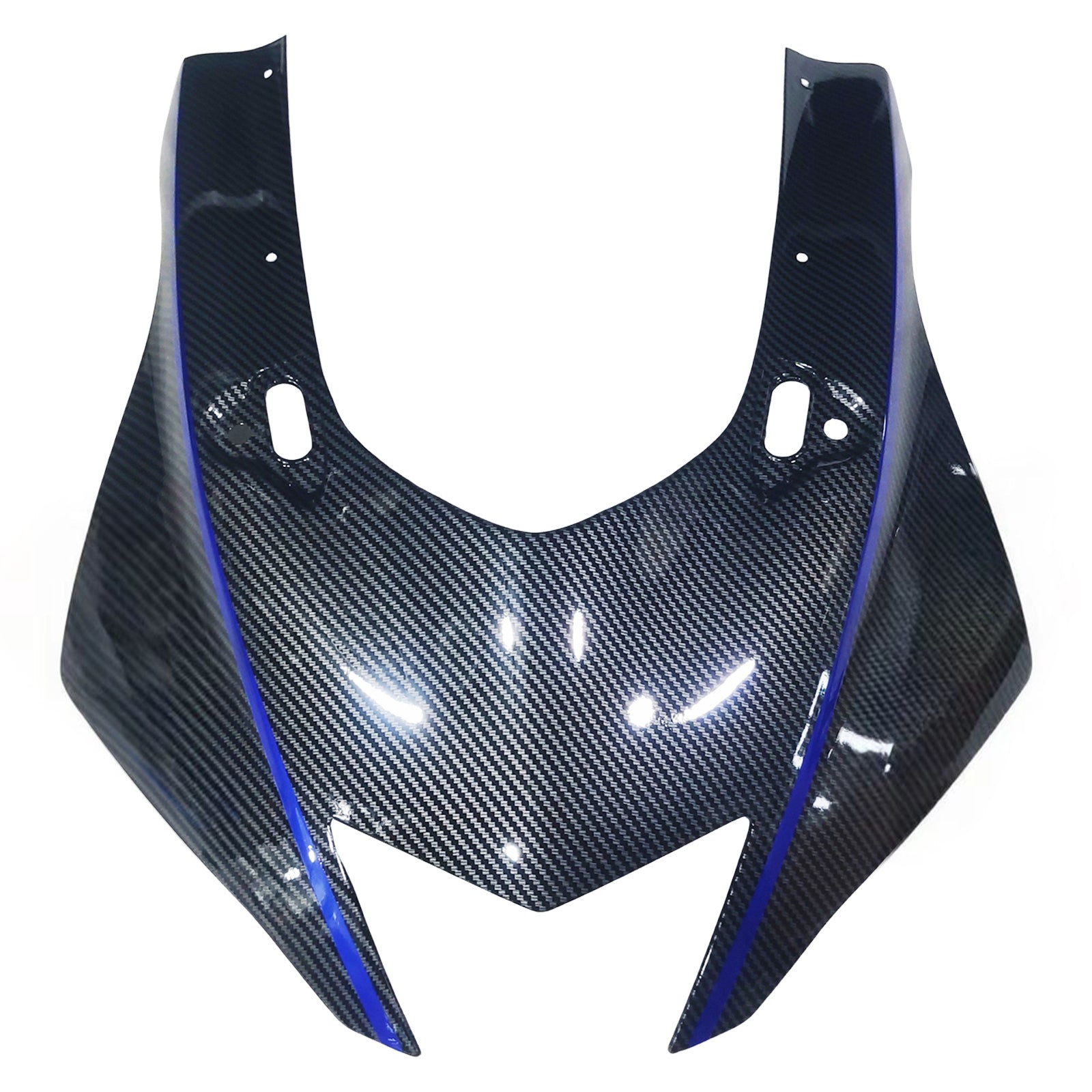 Amotopart 2017–2023 Yamaha YZF R6 Verkleidungsset aus Kohlefaser, Schwarz und Blau
