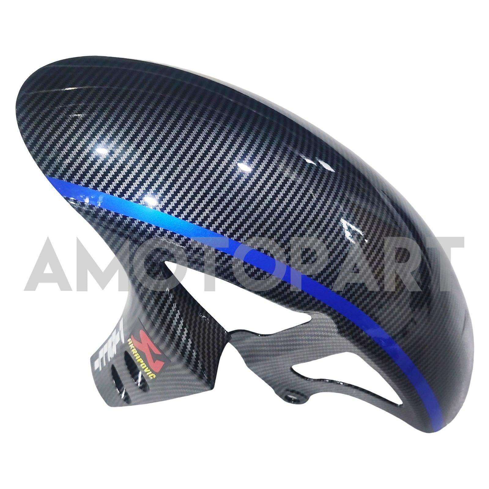 Amotopart 2017-2023 Yamaha YZF R6 Uhlíkové vlákno černé modré kapky