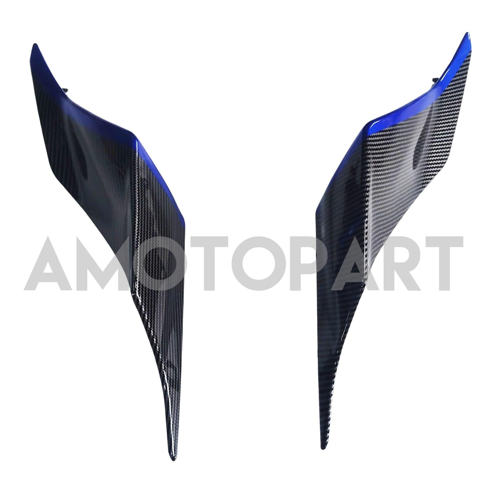 Amotopart 2017-2023 Yamaha YZF R6 Koolstofvezel Blue Black Fairing Kit