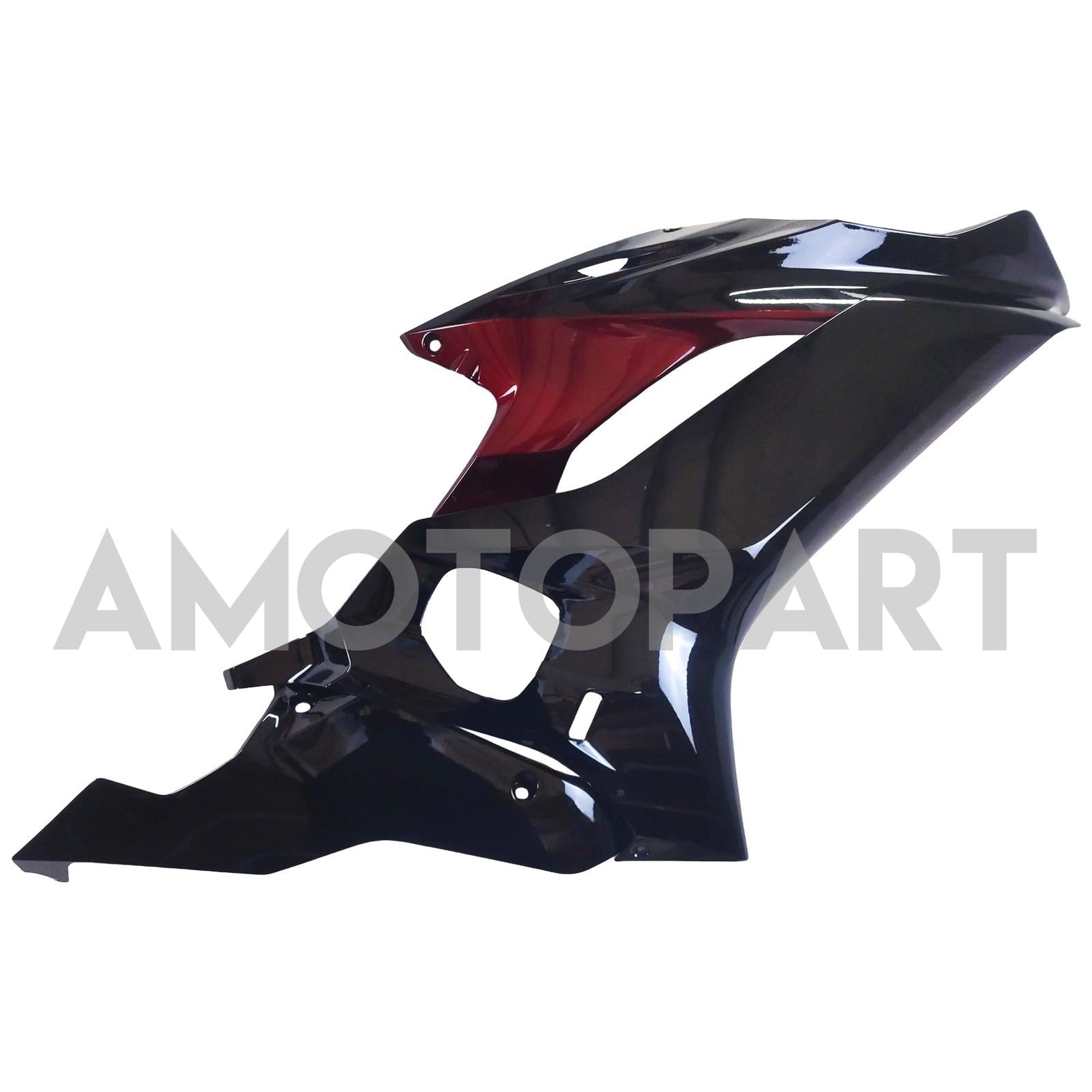 Amotopart 2017-2023 Yamaha YZF R6 Black Dark Red Fairing Kit
