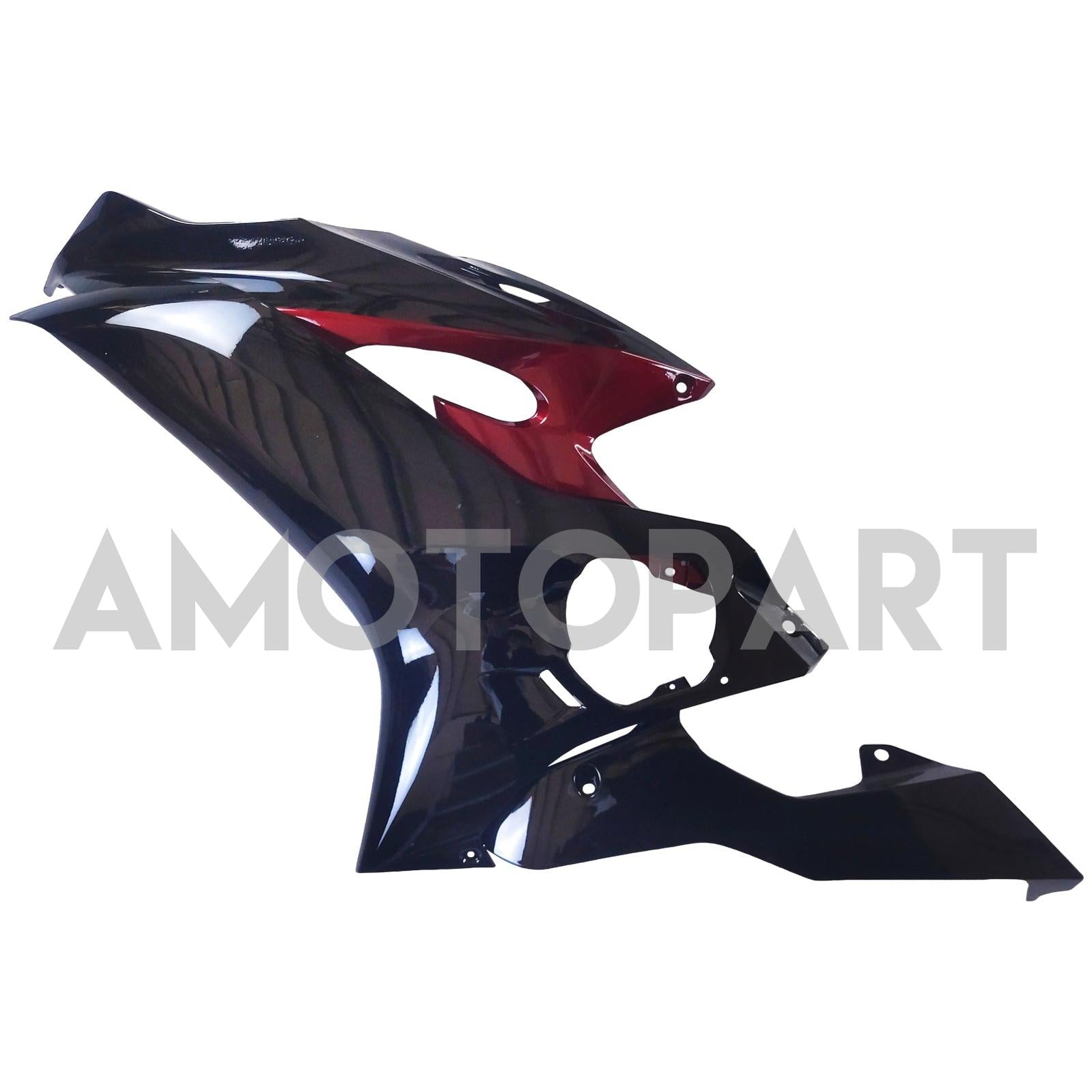Amotopart 2017-2023 Yamaha YZF R6 Black Dark Red Fairing Kit