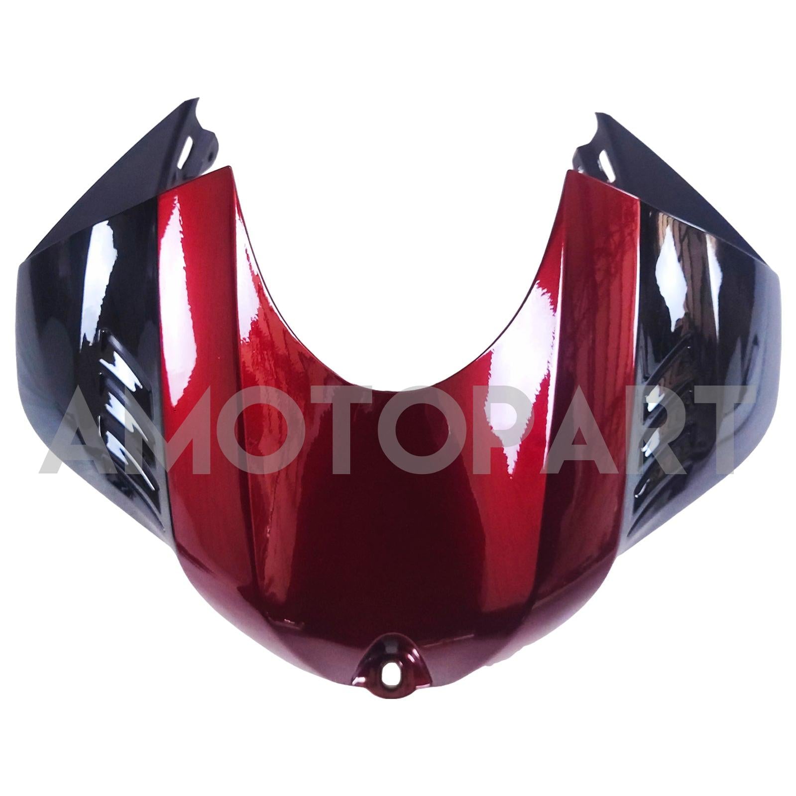 Amotopart 2017-2023 Yamaha YZF R6 Black Dark Red Fairing Kit
