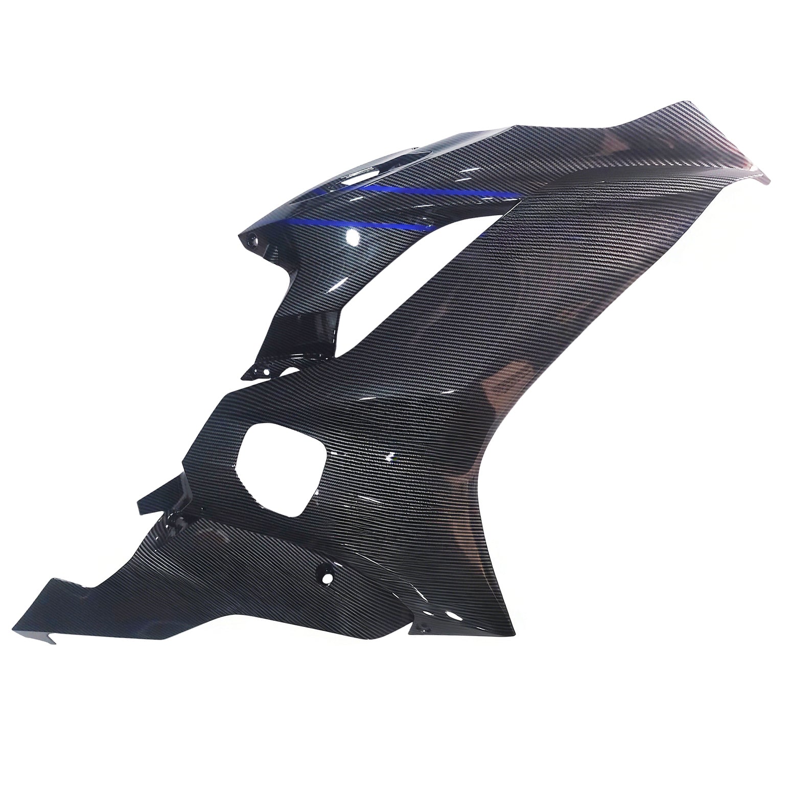 Amotopart 2017-2023 Yamaha YZF R6 Carbon Fiber Black Grey Blue Fairing Kit