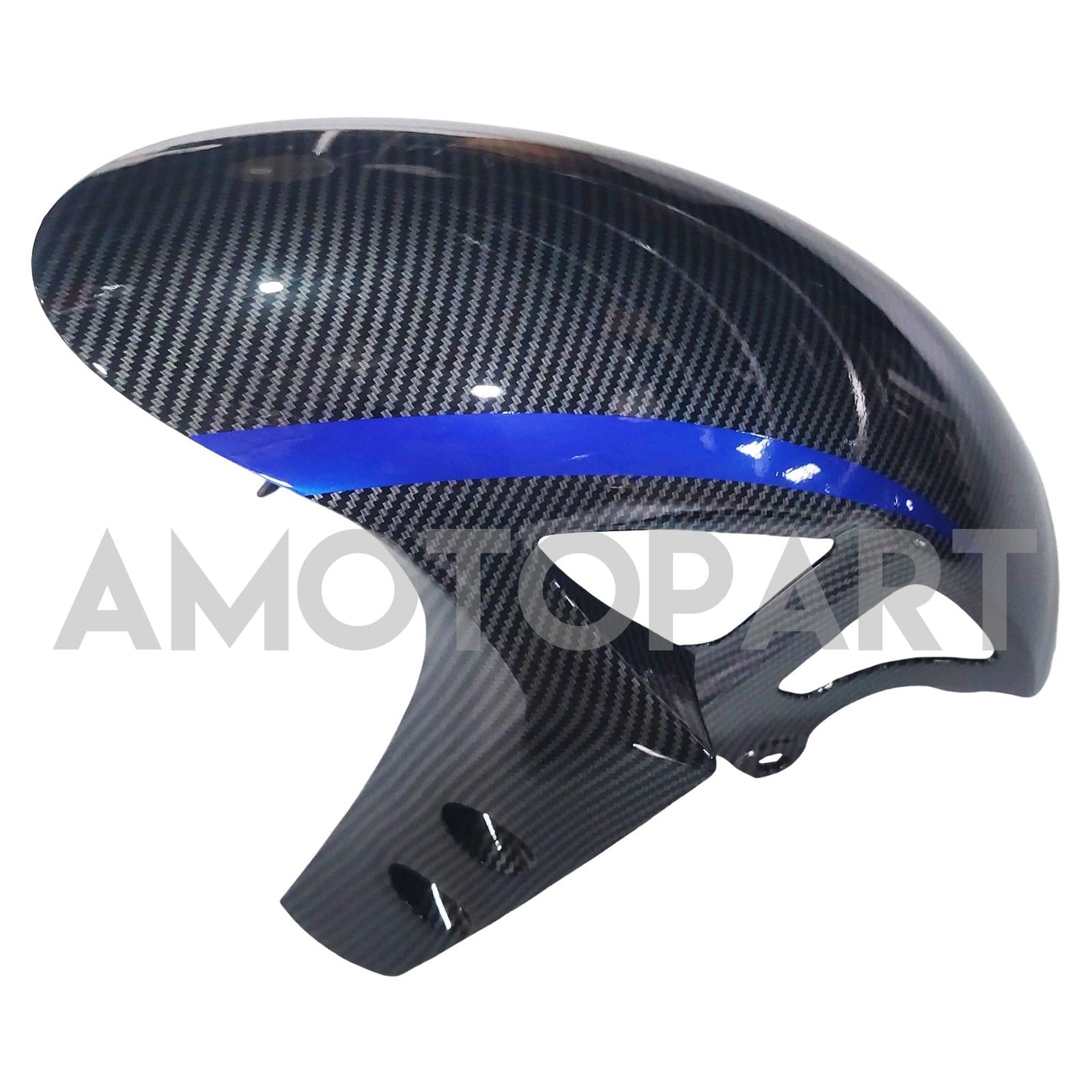 Amotopart 2017-2023 Yamaha YZF R6 Koolstofvezel Zwart grijze blauw kuipkit