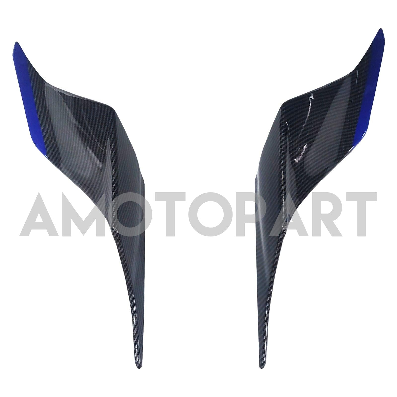 Amotopart 2017-2023 Yamaha YZF R6 Koolstofvezel Zwart grijze blauw kuipkit