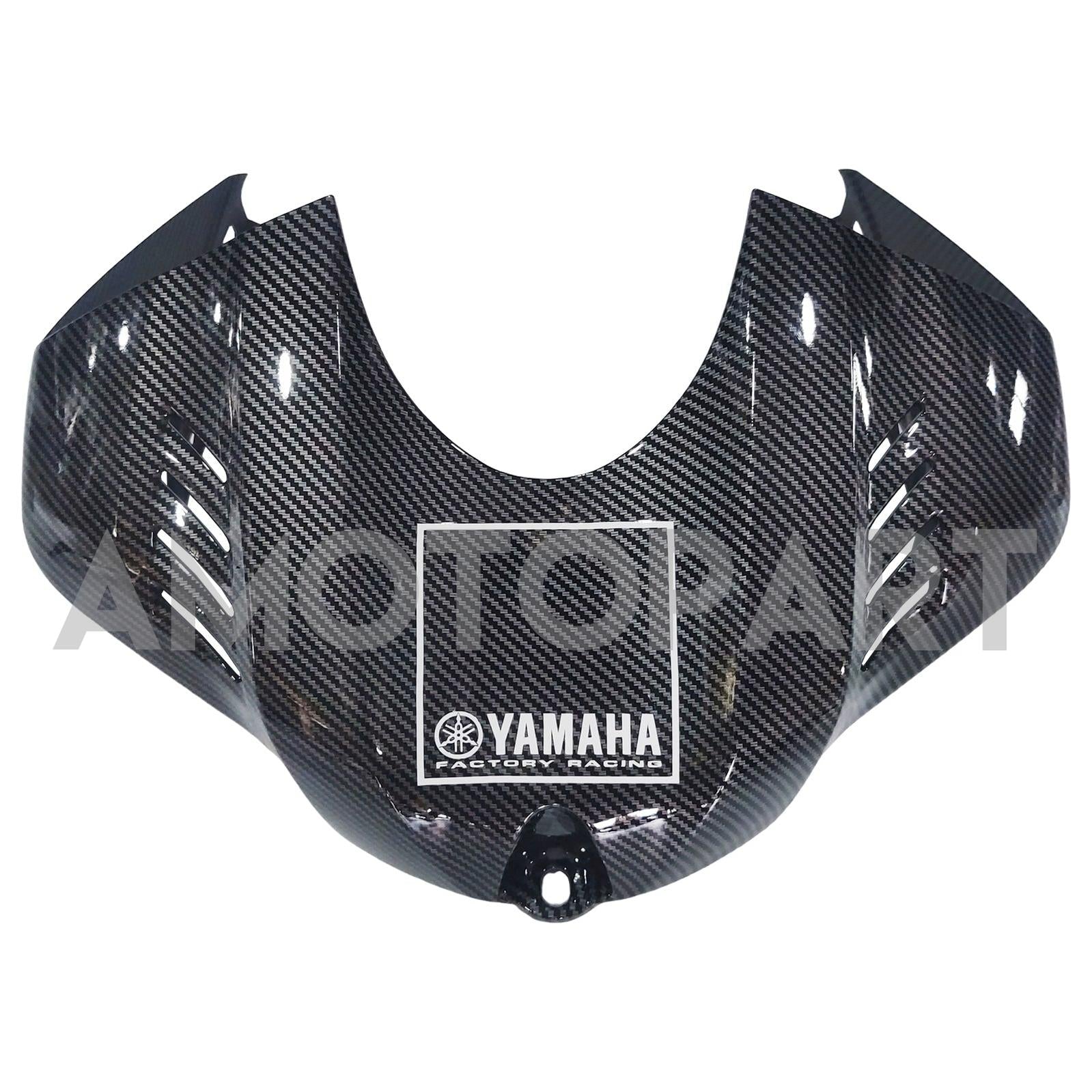 Amotopart 2017-2023 Yamaha YZF R6 Koolstofvezel Zwart grijze blauw kuipkit
