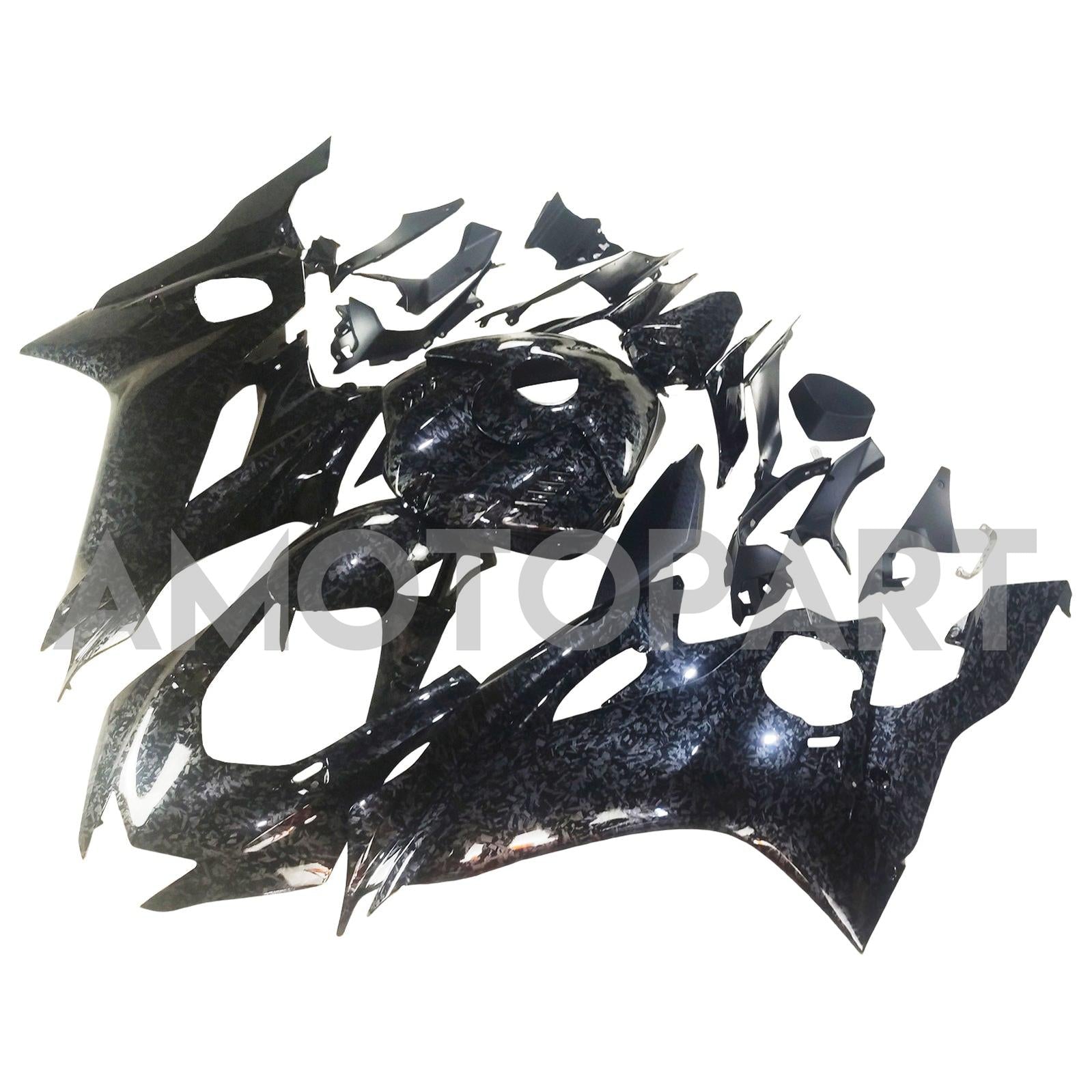 Amotopart 2017-2023 Yamaha YZF R6 Uhlíková vlákna černá šedá kapotáž