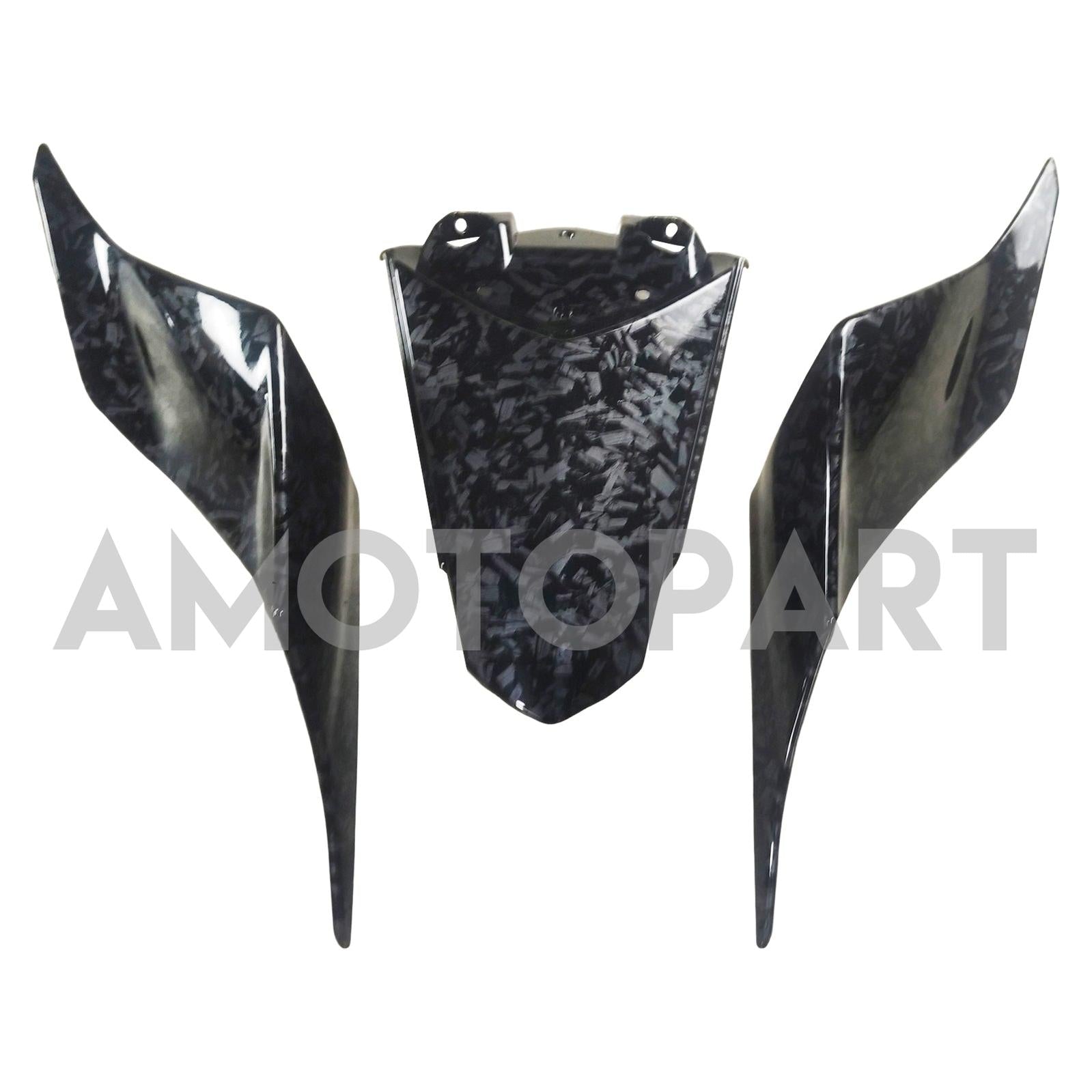 Amotopart 2017-2023 Yamaha YZF R6 Uhlíková vlákna černá šedá kapotáž