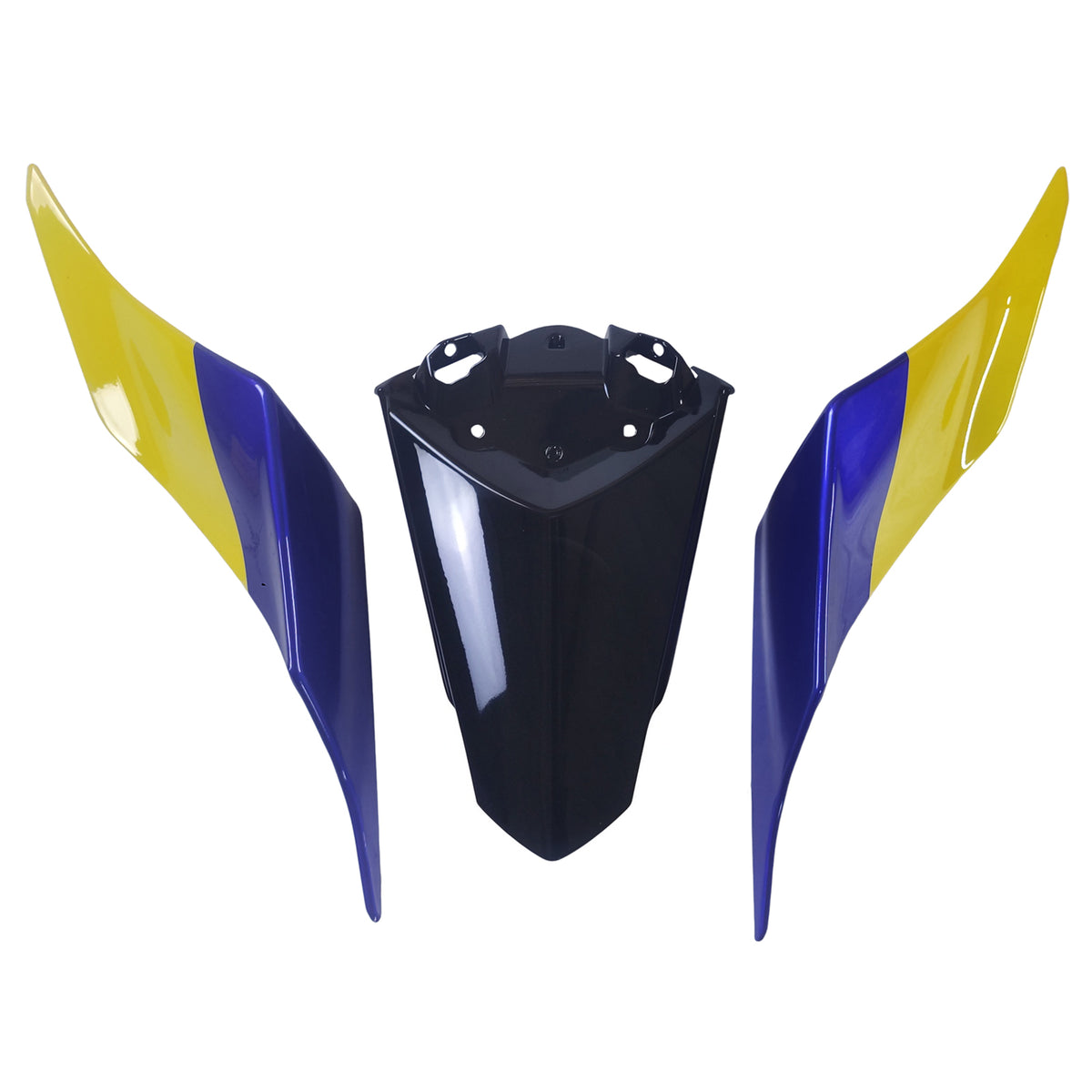 Amotopart 2017-2023 Yamaha YZF R6 Black Blue Yellow Fairing Kit