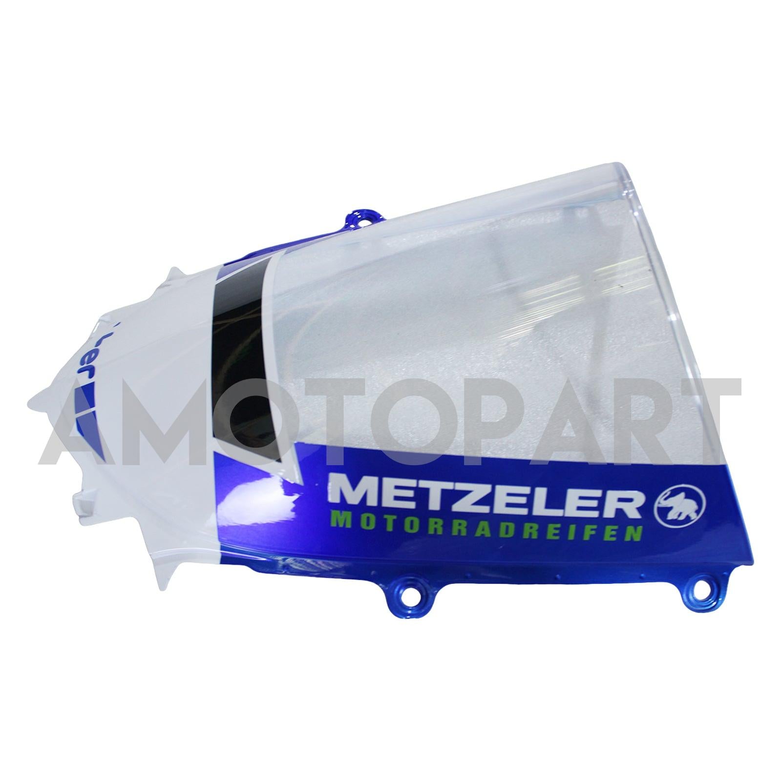 Amotopart 2017-2023 Yamaha YZF R6 White Blue Black Black Yellow Fearing Kit