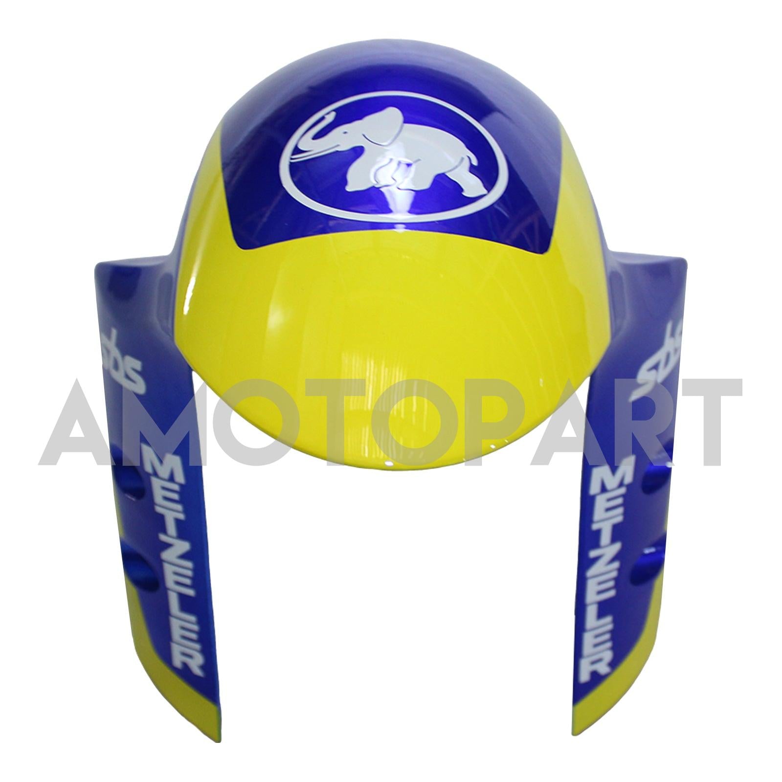 Amotopart 2017-2023 Yamaha YZF R6 White Blue Black Black Yellow Fearing Kit