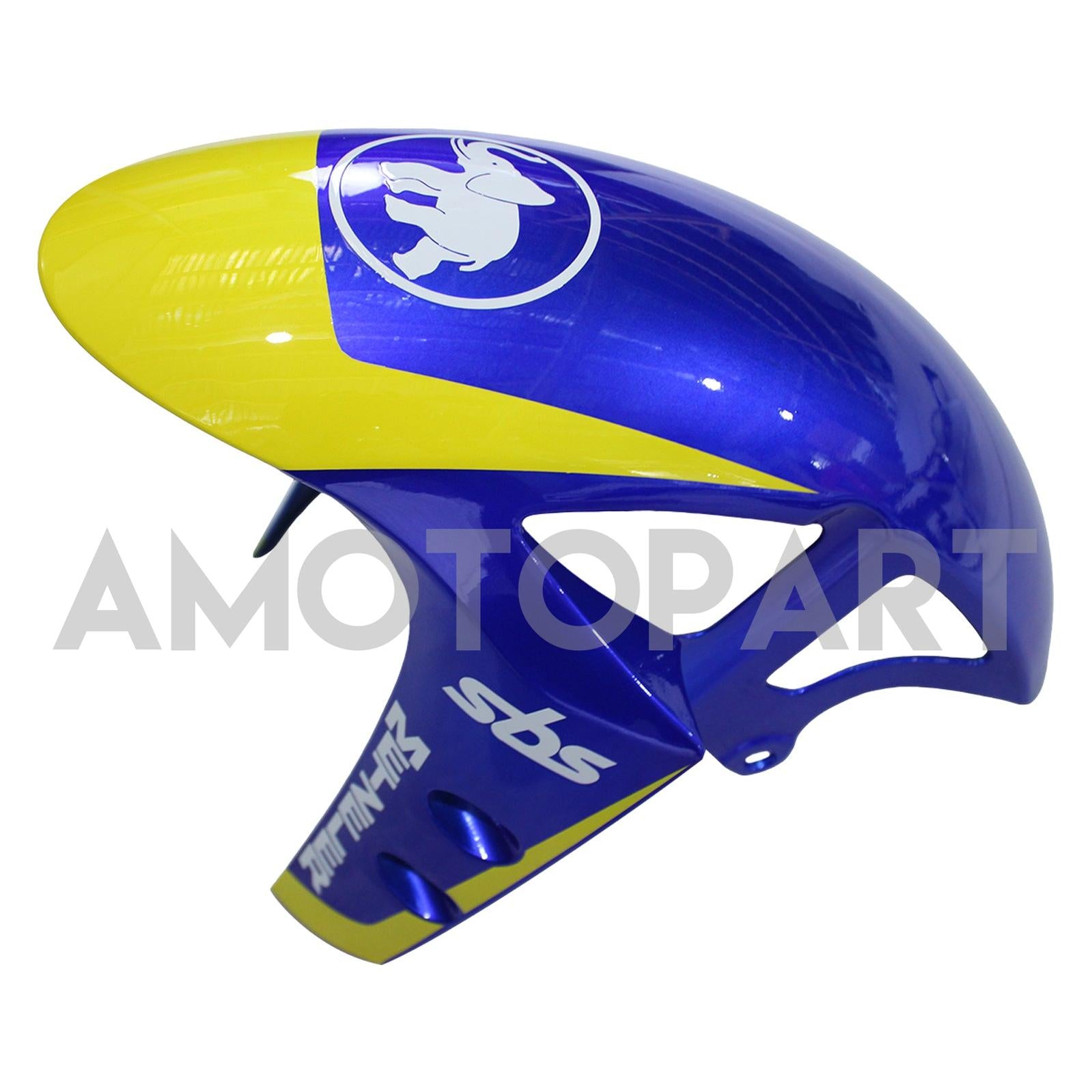 Amotopart 2017-2023 Yamaha YZF R6 White Blue Black Black Yellow Fearing Kit